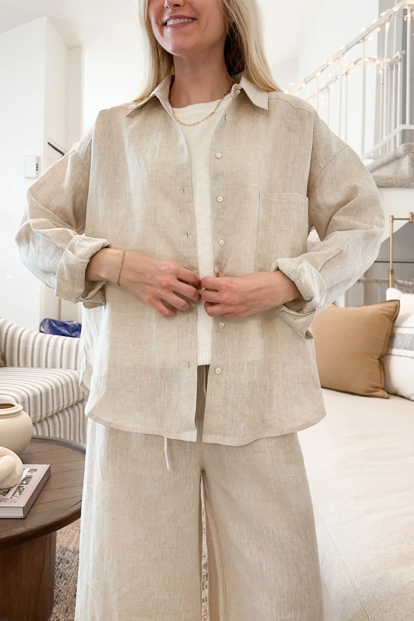 Island Time Linen Button Down - Image 6