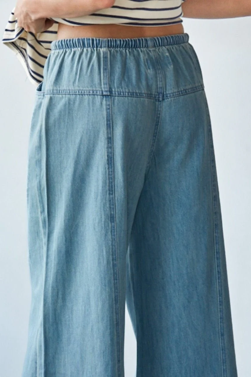 It's Groovy Wide Leg Jeans in Denim Blue - Image 6