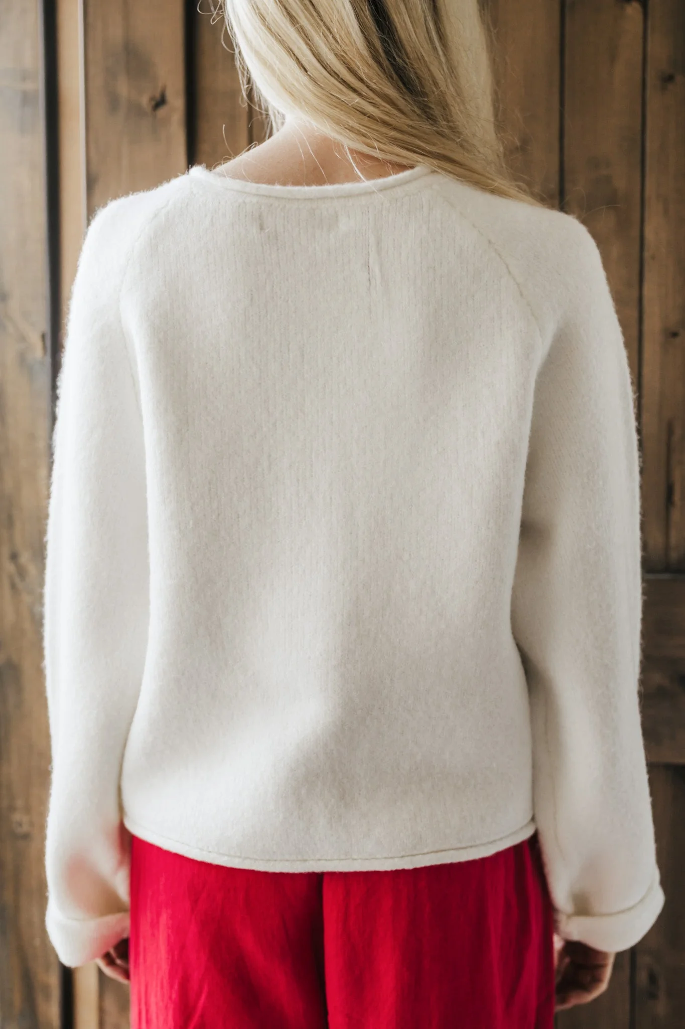 Juliette Cardigan in Sky Cloud White - Image 4