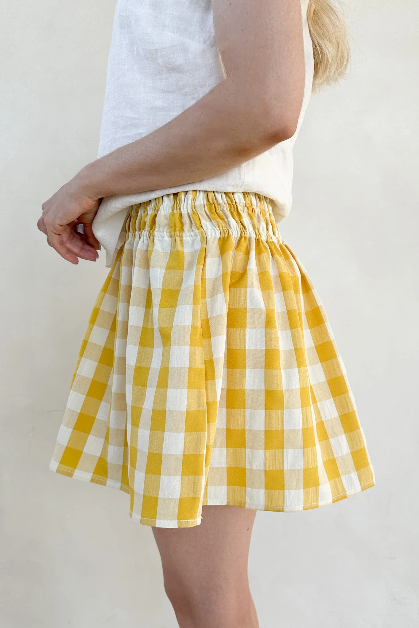 Kennedy Checkered Pattern Plaid Skirt - Image 3