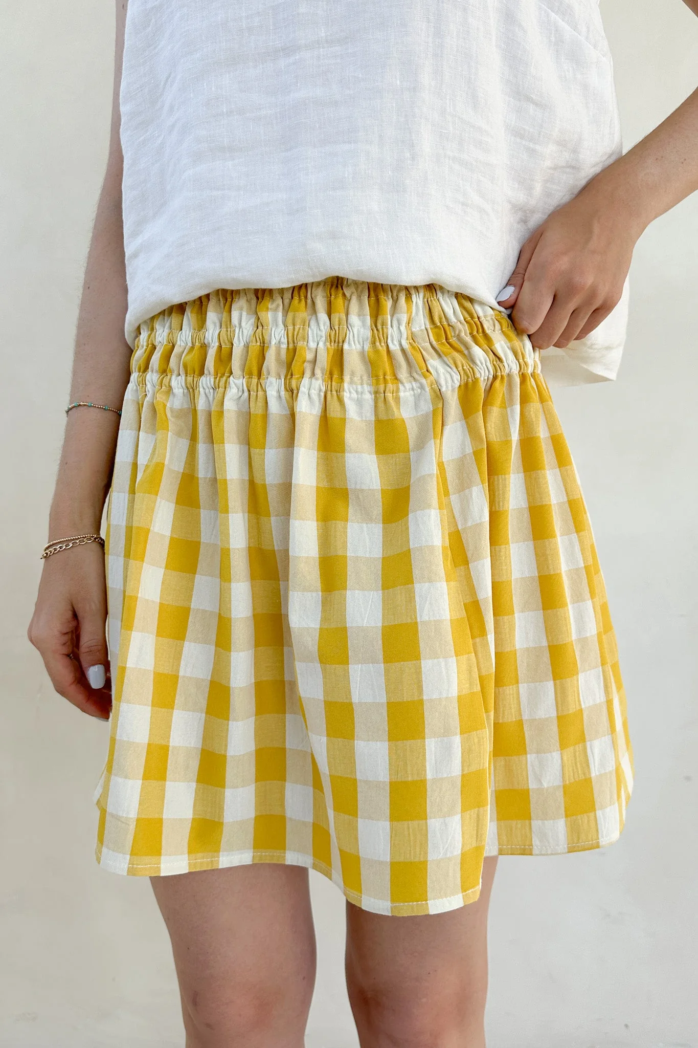 Kennedy Checkered Pattern Plaid Skirt - Image 4