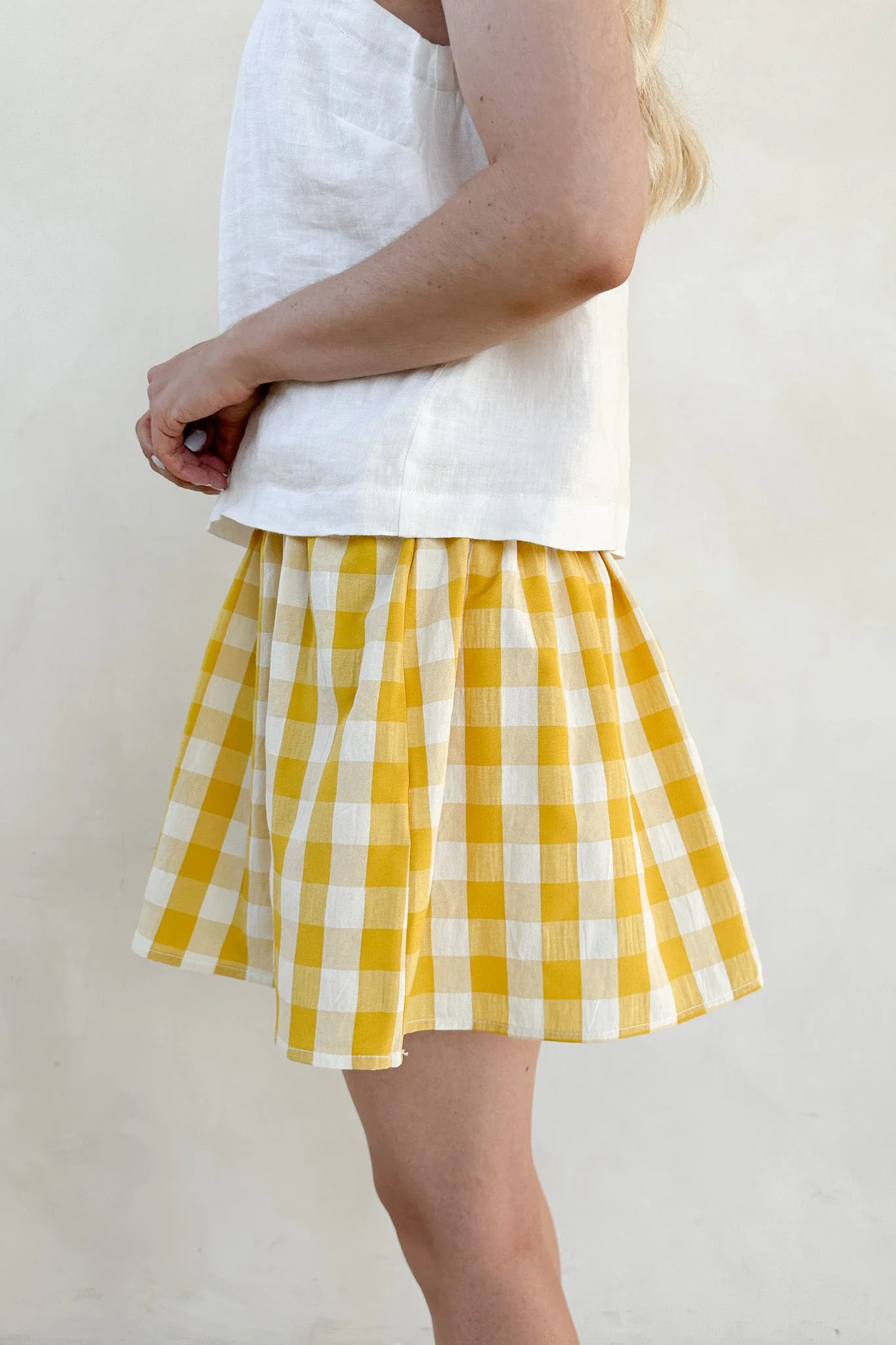 Kennedy Checkered Pattern Plaid Skirt - Image 6