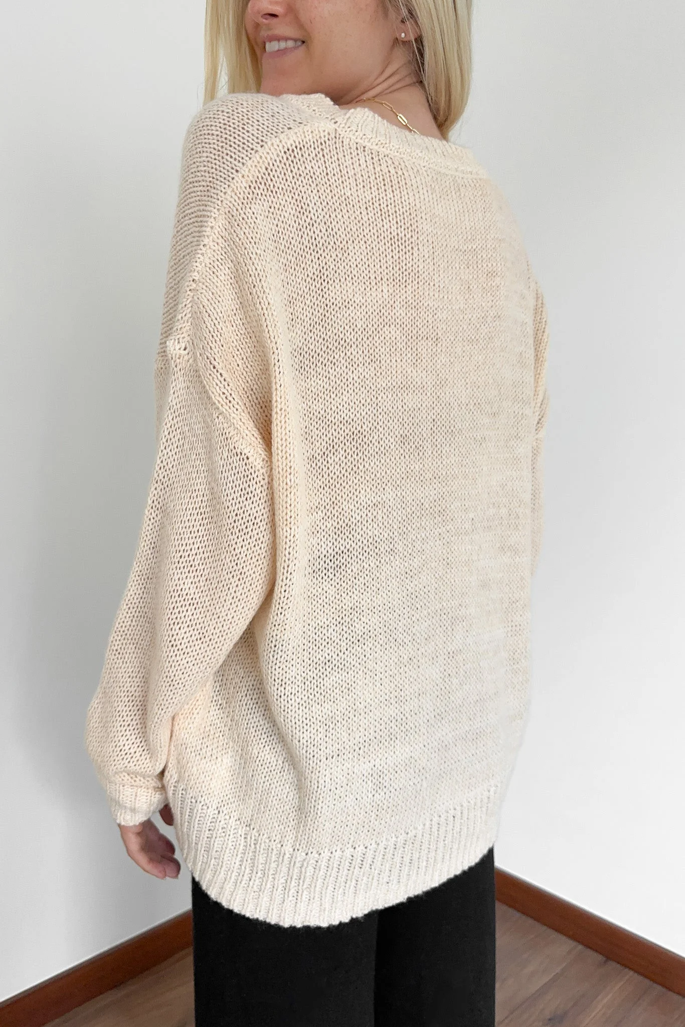 Khloe Lace Up Front Sweater Top - Image 6