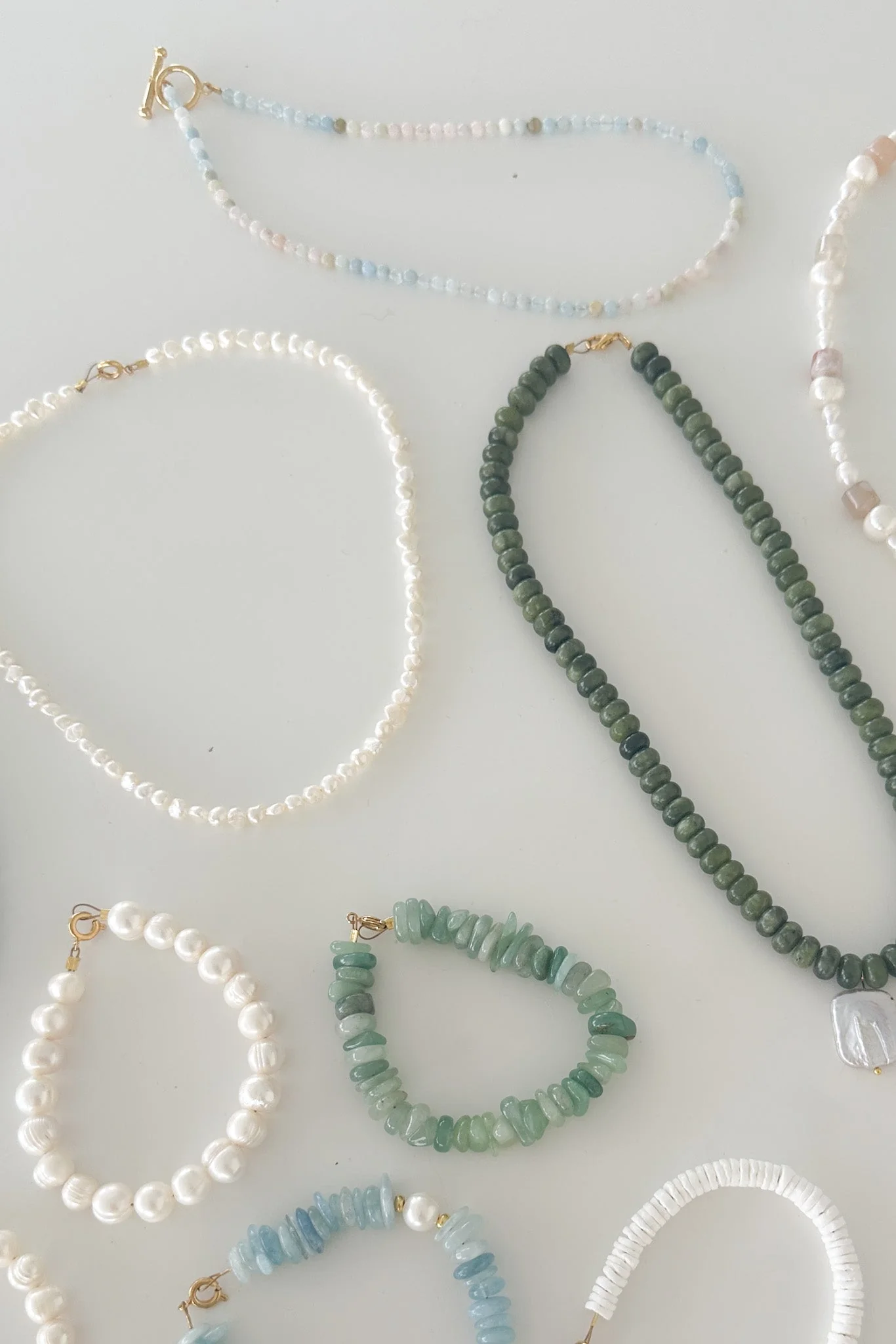Kona Aquamarine Mini Beaded Necklace - Image 4