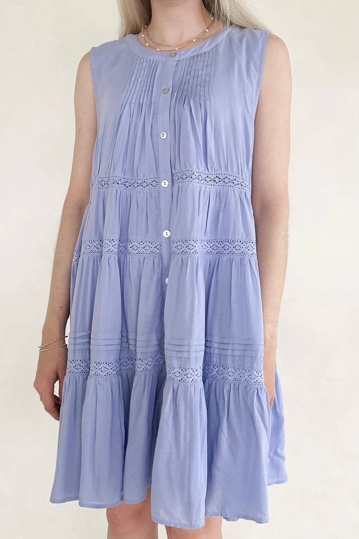 Lacey Flare Ruffle Mini Dress - Image 4