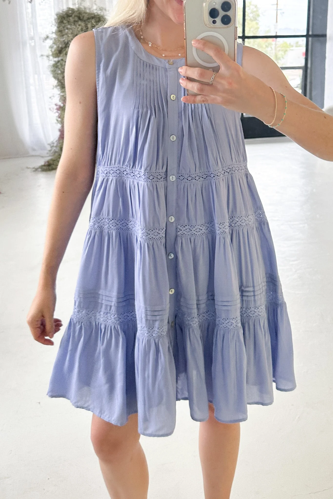 Lacey Flare Ruffle Mini Dress - Image 6