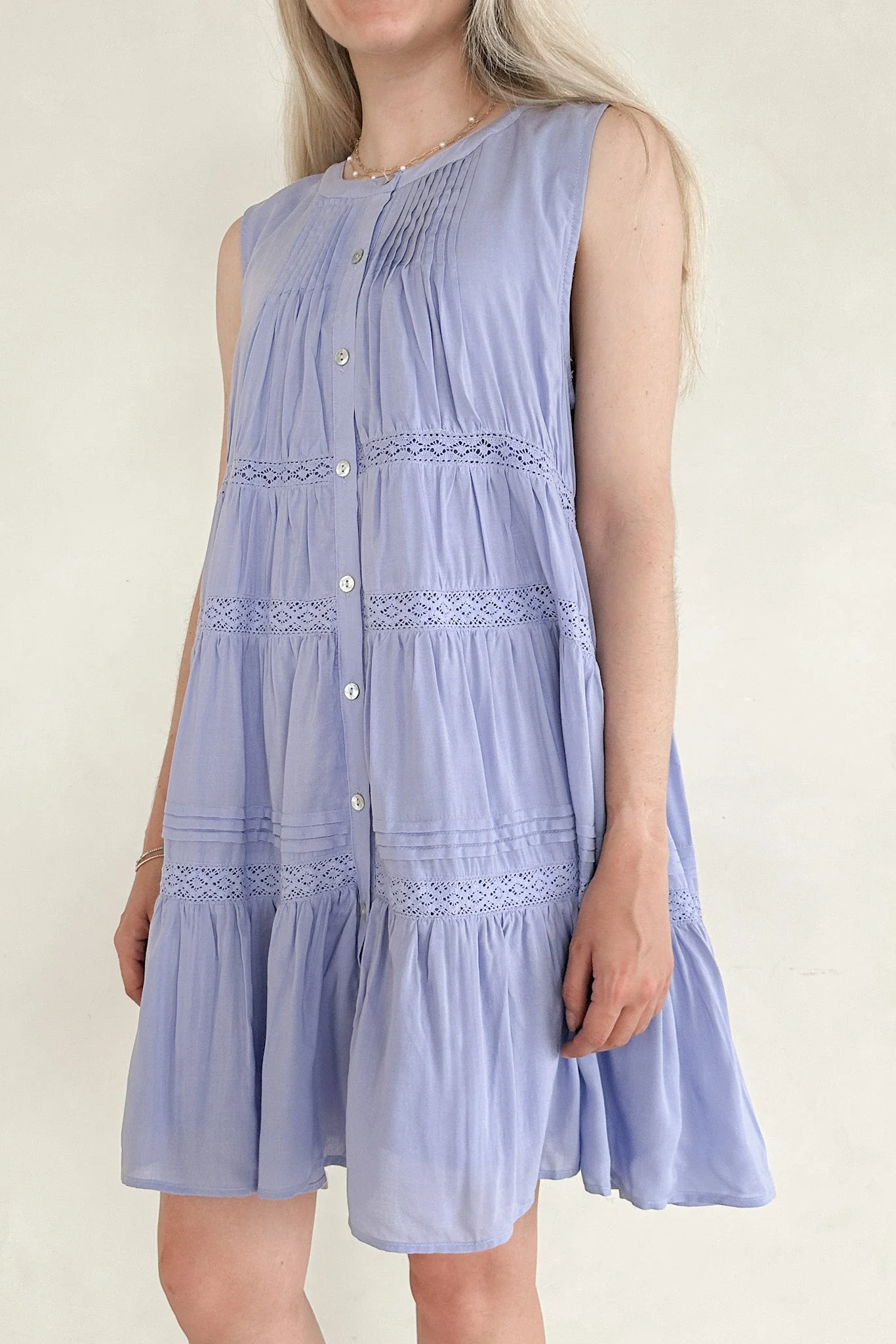 Lacey Flare Ruffle Mini Dress - Image 7