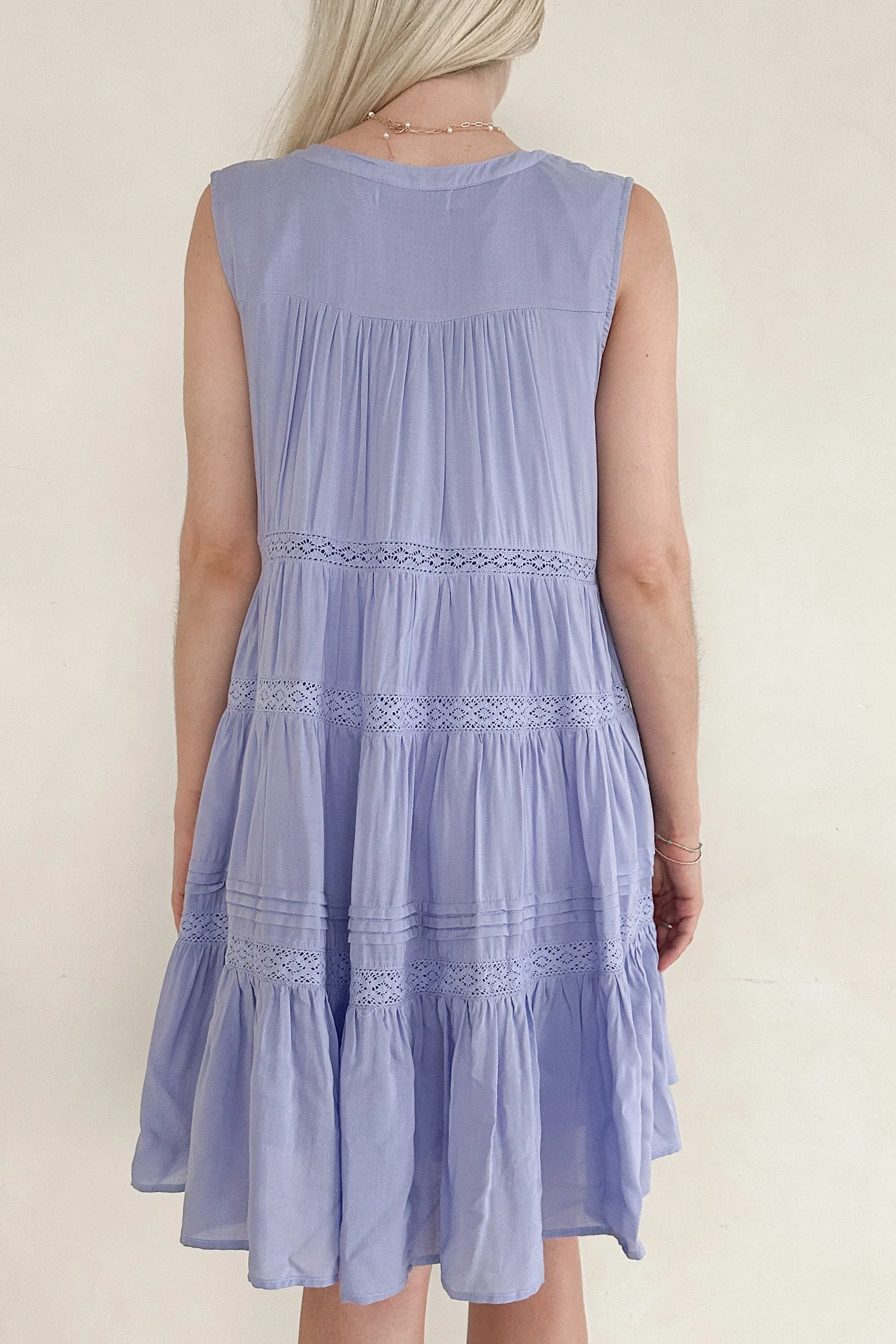 Lacey Flare Ruffle Mini Dress - Image 8