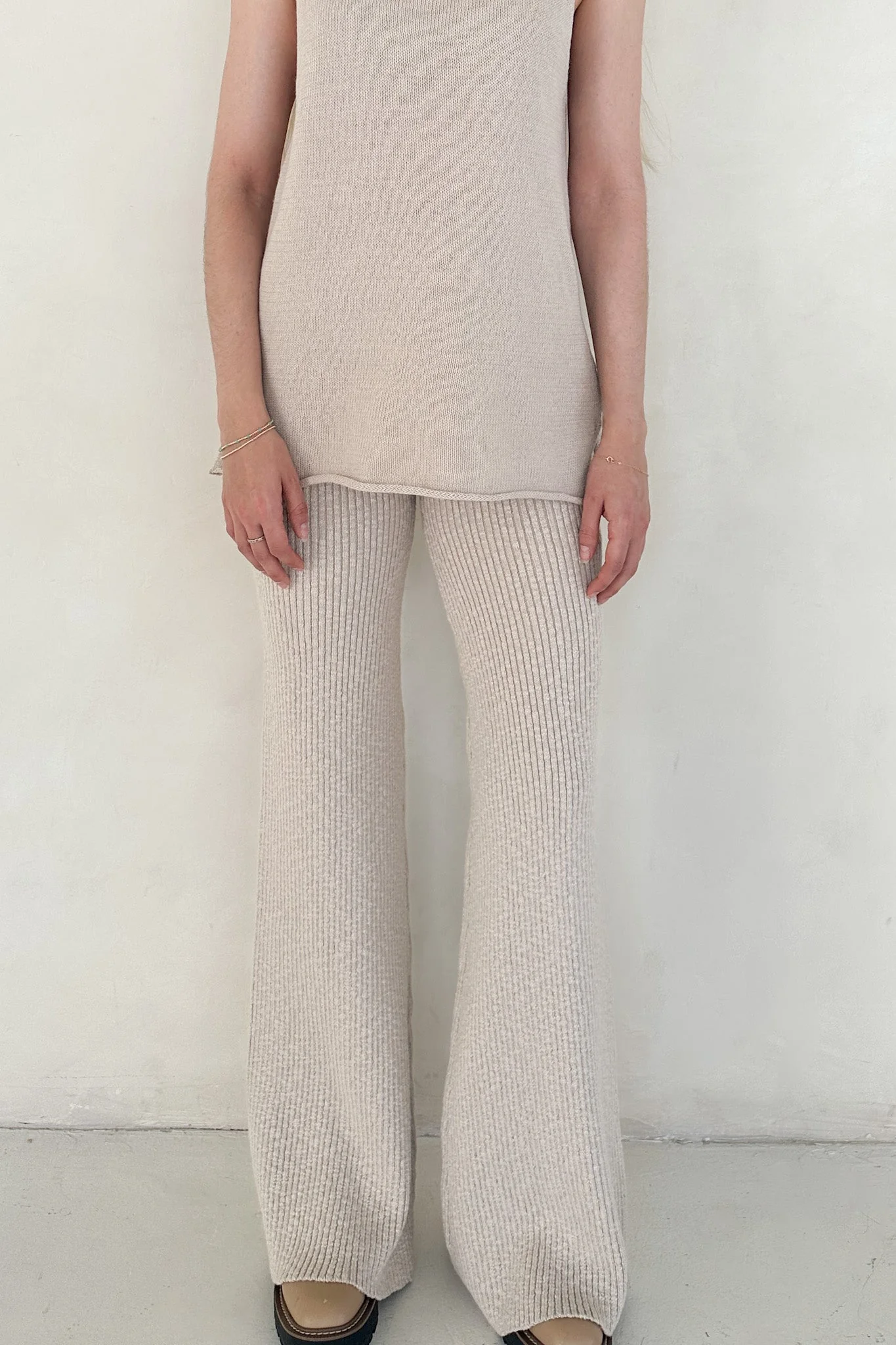 Lenny Flare Knit Sweater Pants