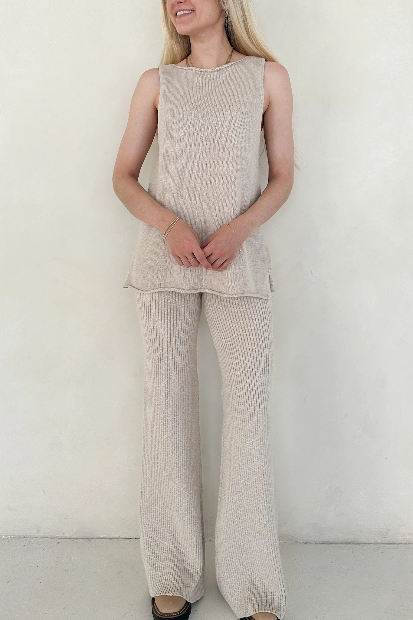 Lenny Flare Knit Sweater Pants - Image 2