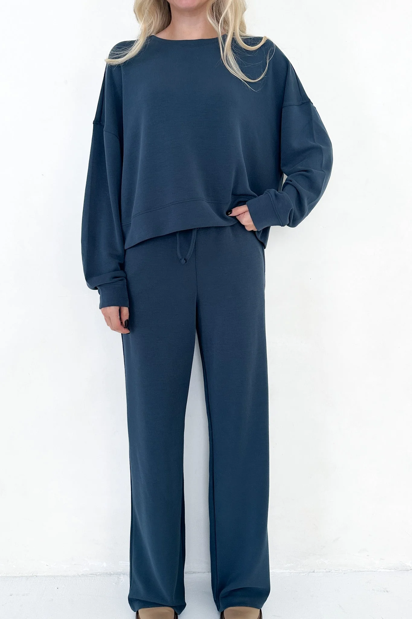 Like Butter Pants in Midnight Blue - Image 2