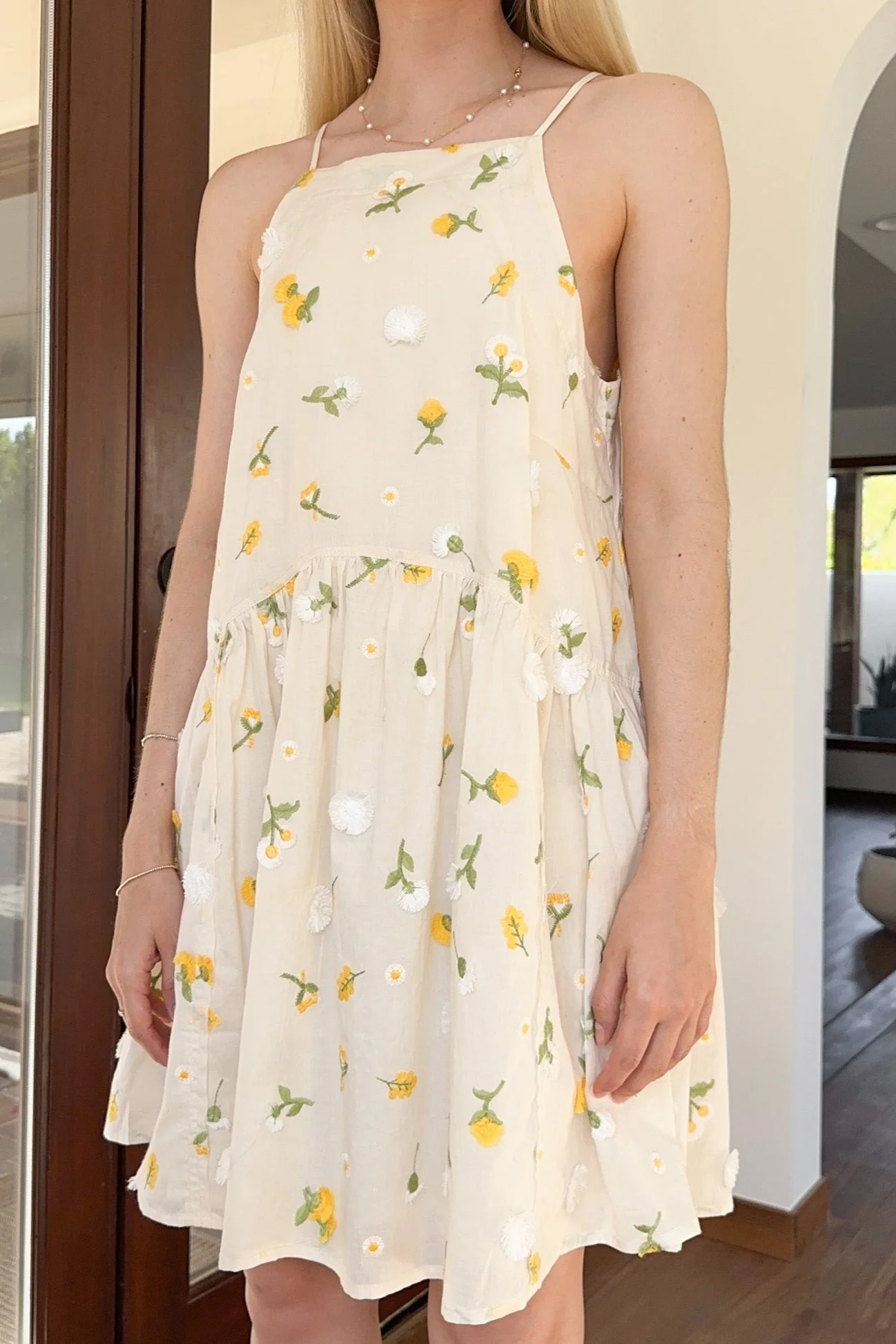 Lilly Floral Embroidered Dress - Image 3