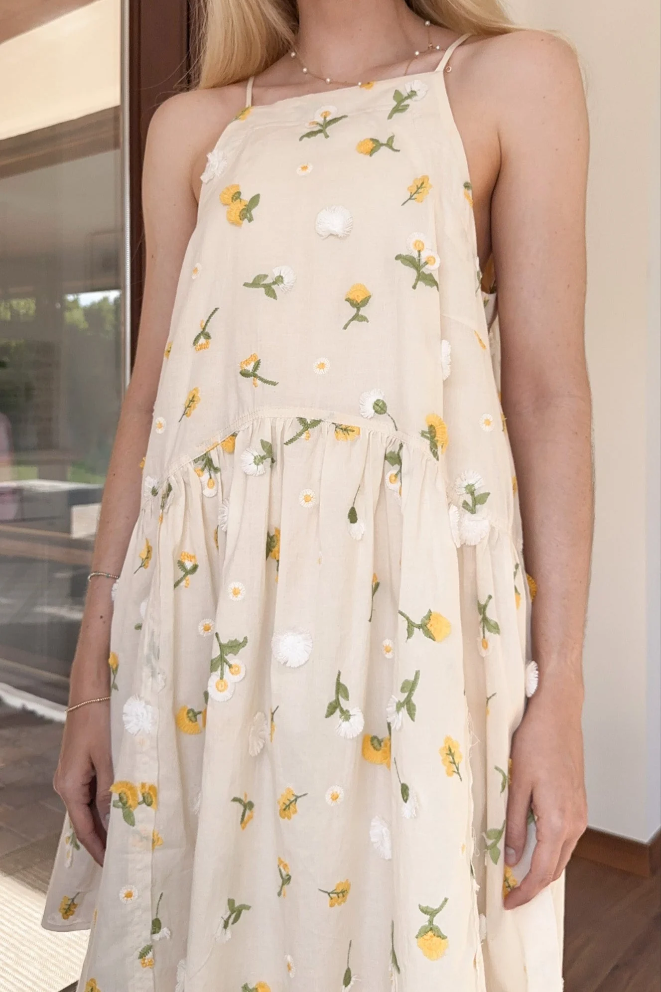Lilly Floral Embroidered Dress - Image 5