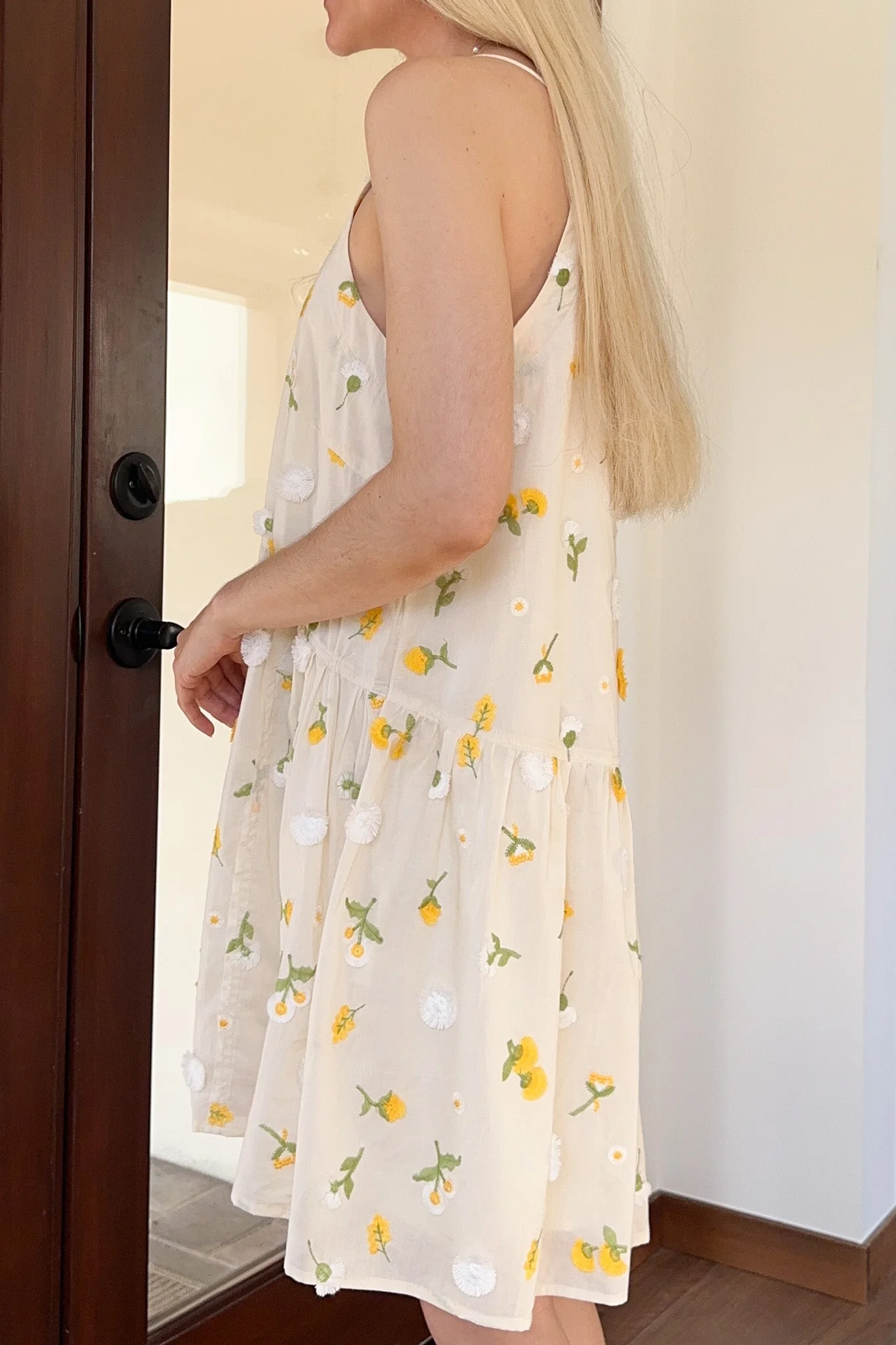 Lilly Floral Embroidered Dress - Image 6