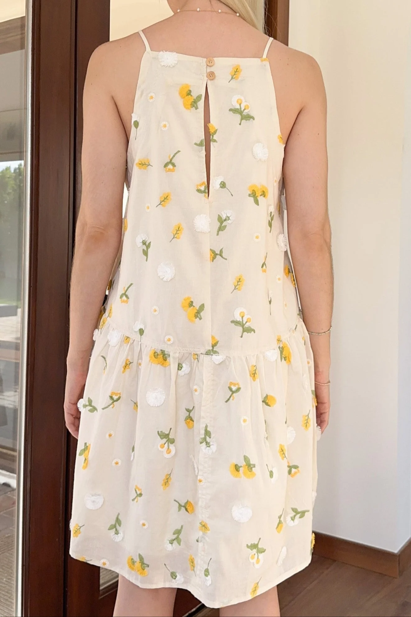Lilly Floral Embroidered Dress - Image 8