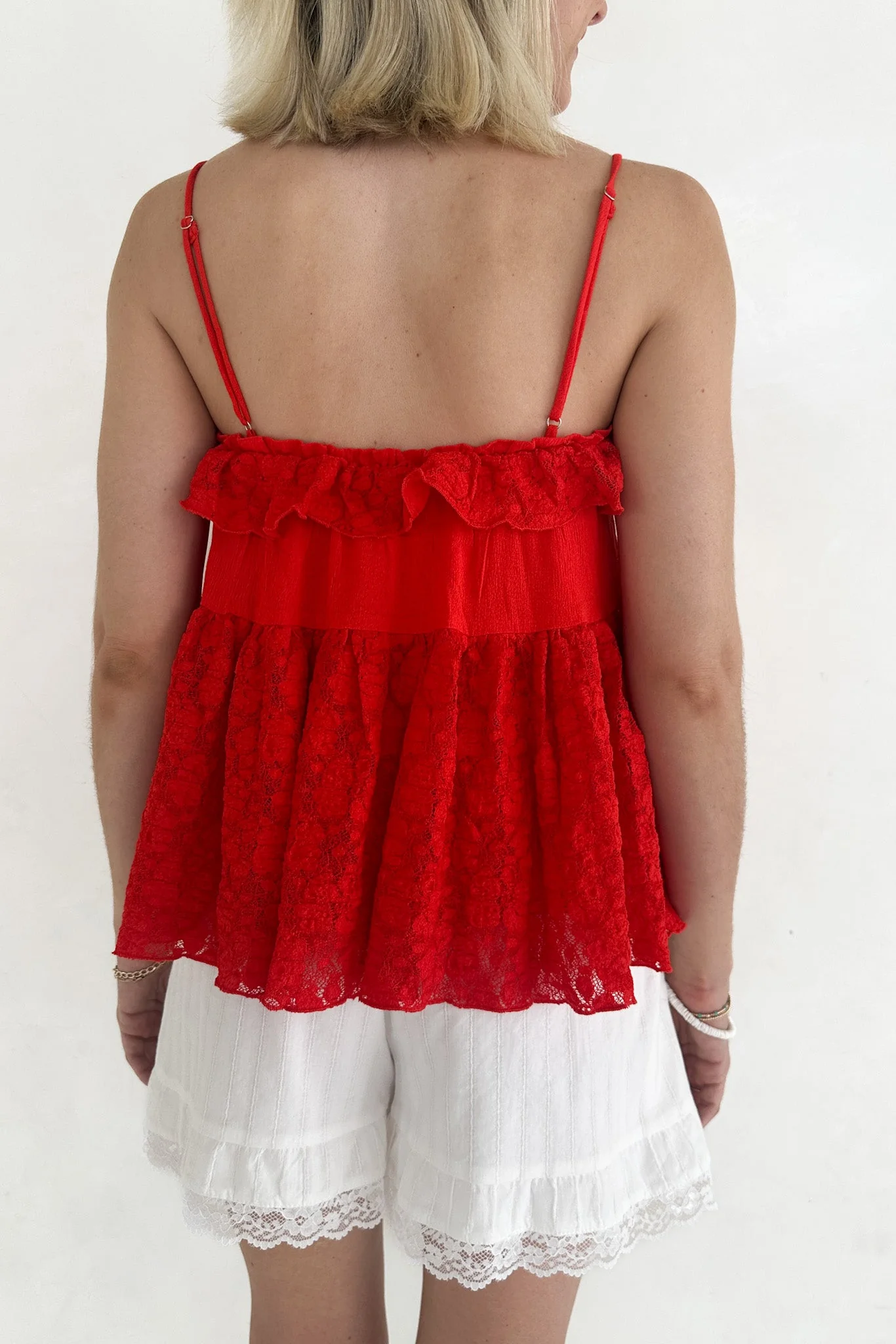 Lola Lace Ruffle Peplum Top - Image 5