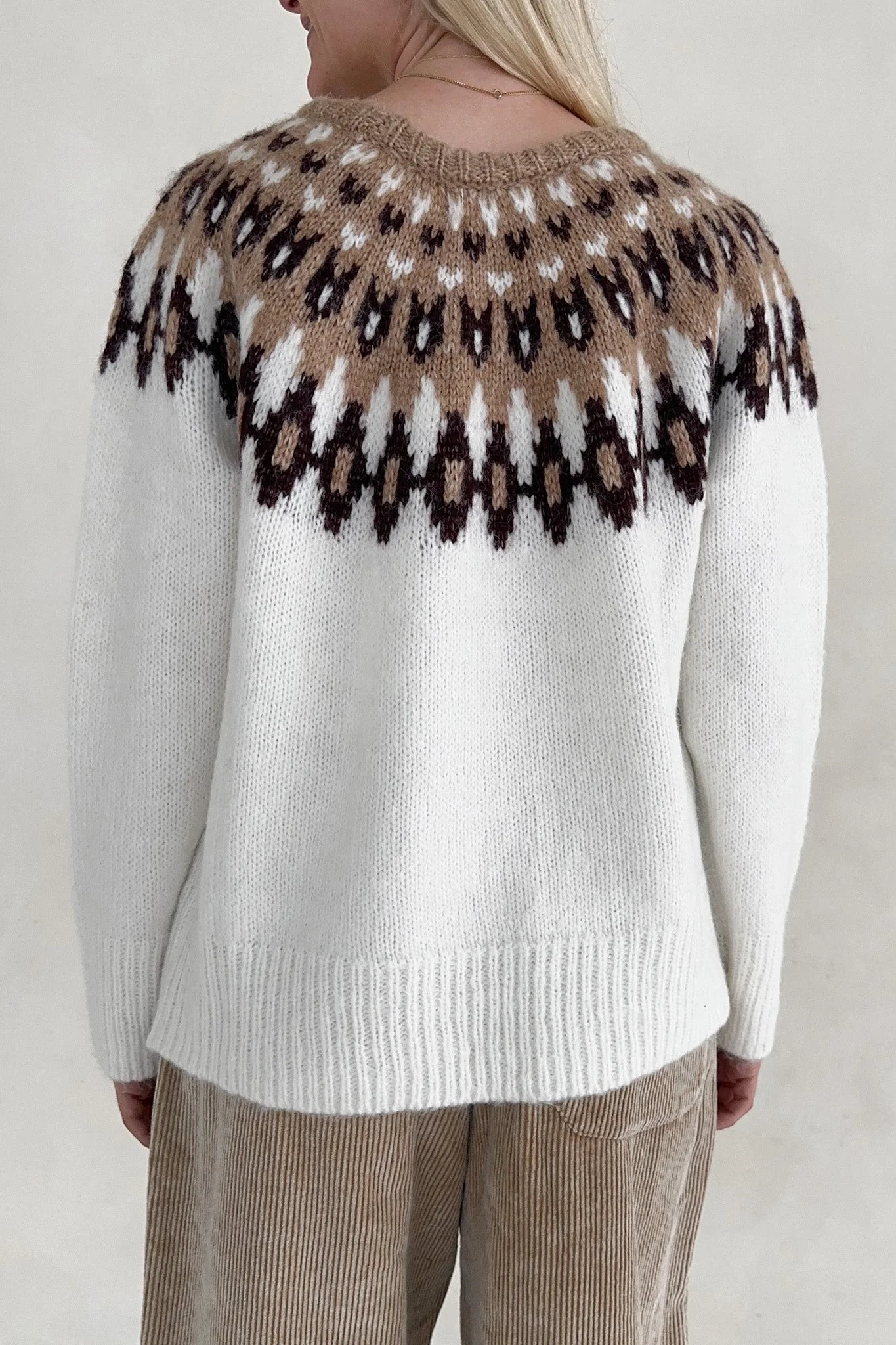 Lorelei Faire Isle Knit Pullover Sweater - Image 4