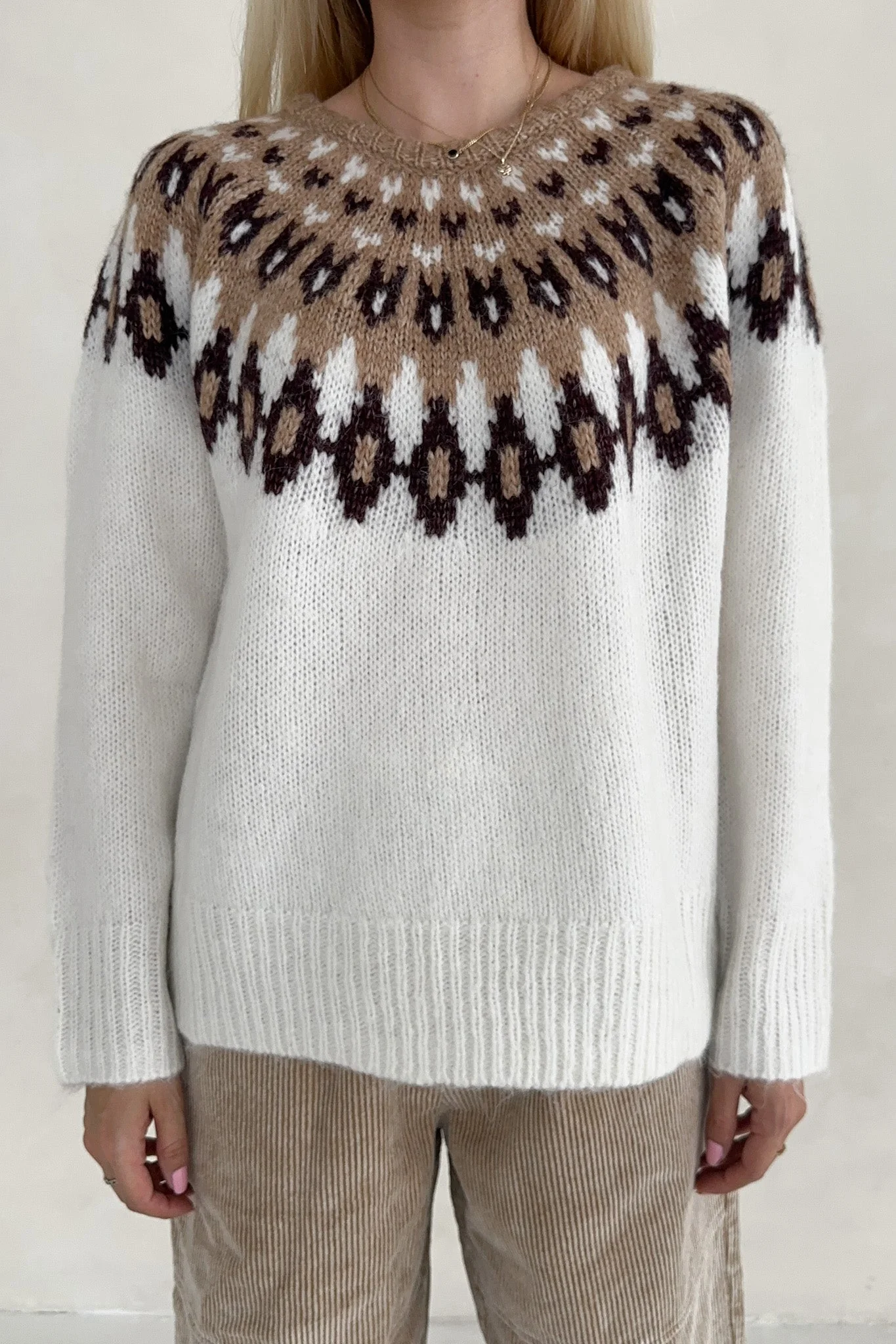 Lorelei Faire Isle Knit Pullover Sweater - Image 5