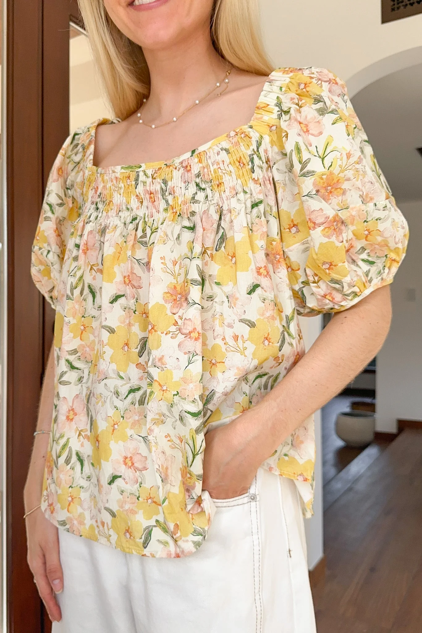 Lulu Floral On And Off The Shoulder Top - Image 2