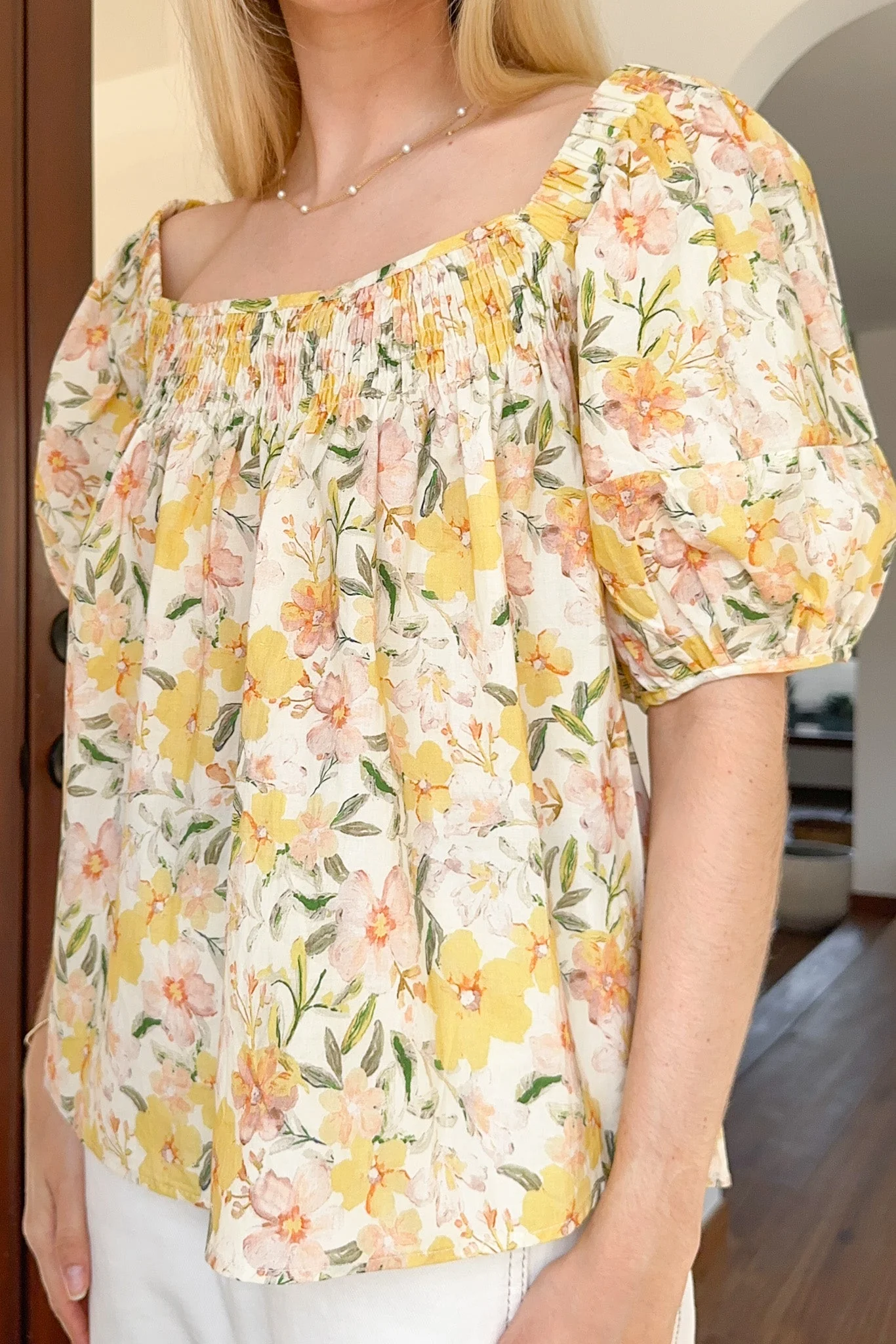 Lulu Floral On And Off The Shoulder Top - Image 4
