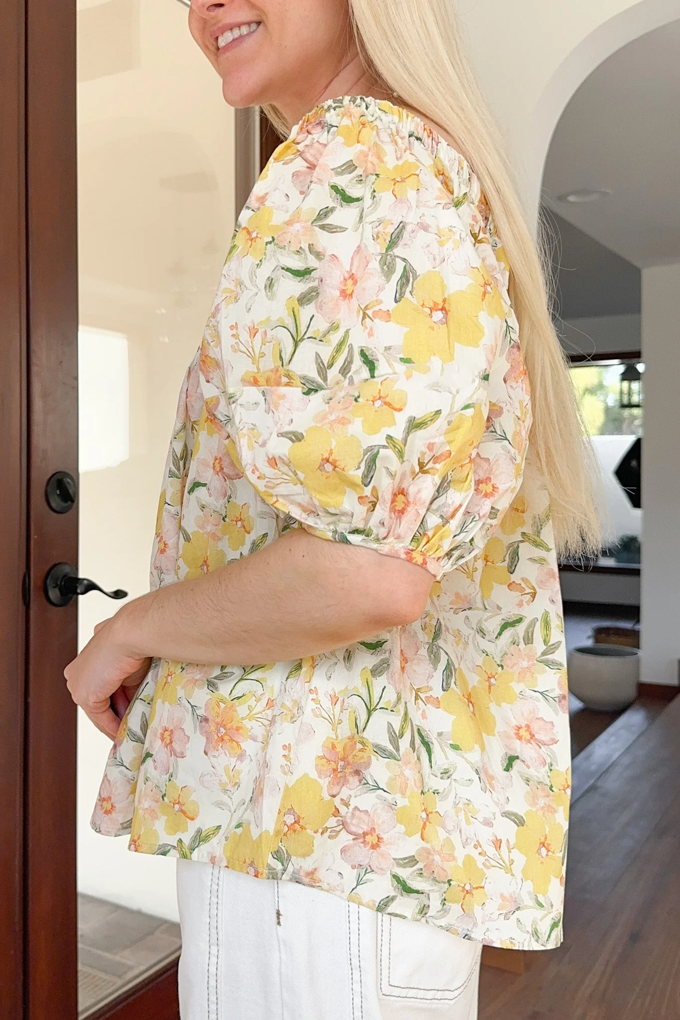 Lulu Floral On And Off The Shoulder Top - Image 6