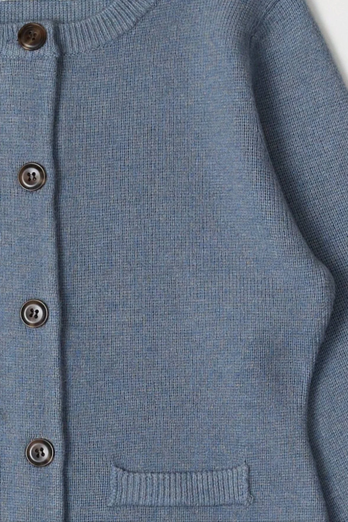 Mary Kate Knit Cardigan in Dusty Blue - Image 6