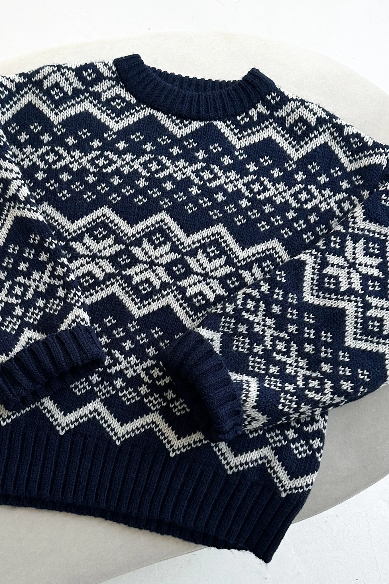 McCallister Faire Isle Snowflake Knit Sweater - Image 3