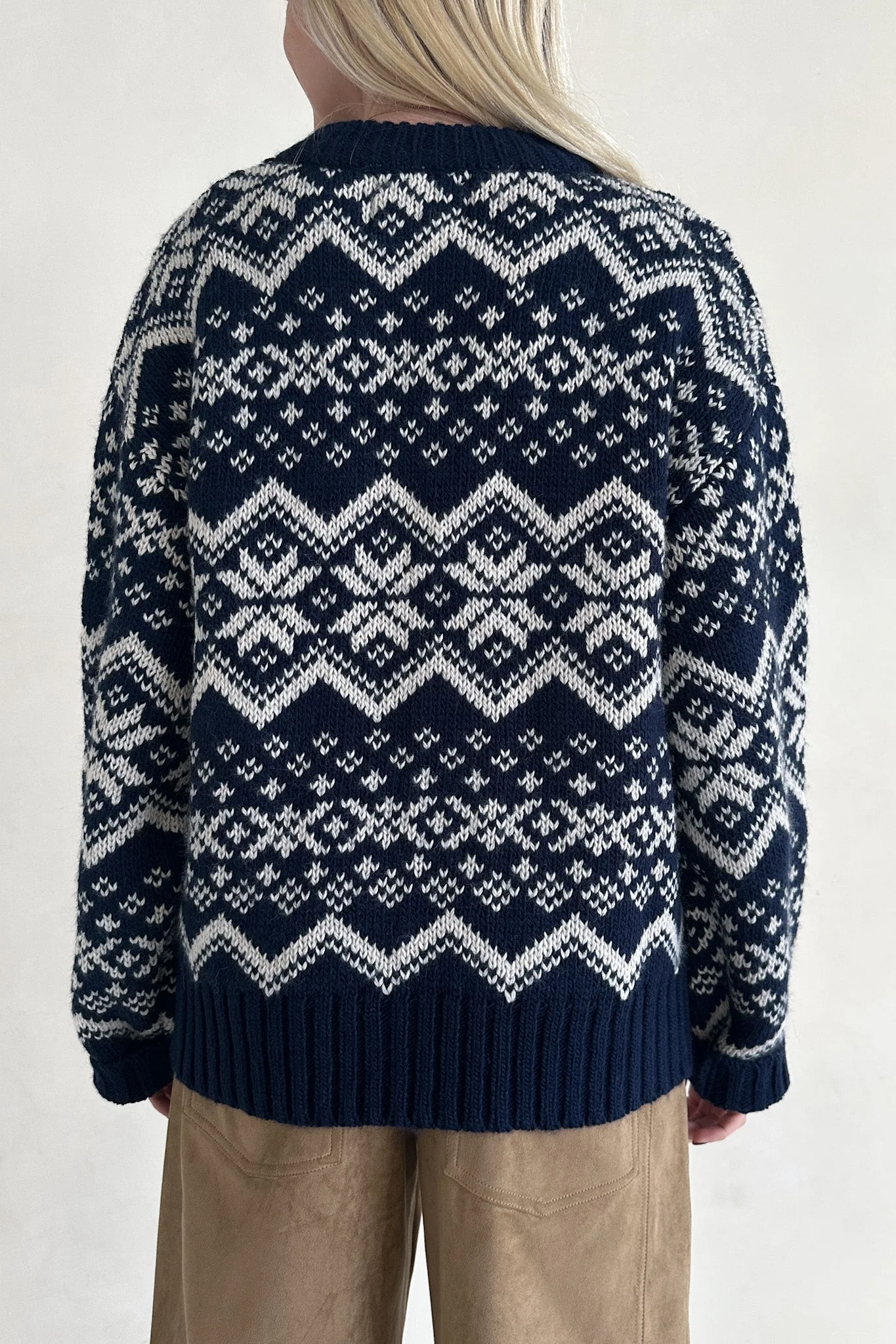 McCallister Faire Isle Snowflake Knit Sweater - Image 6