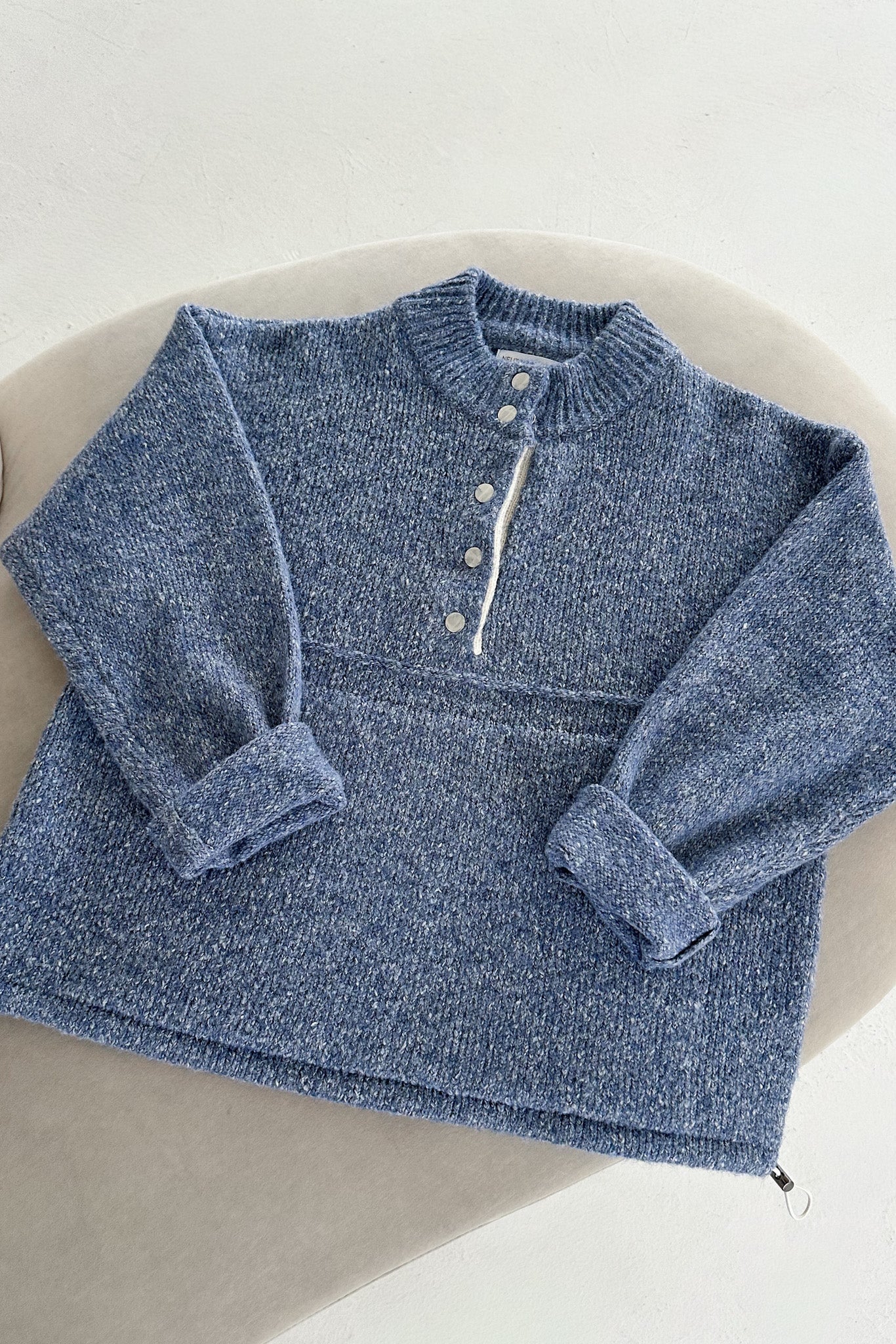 Miller Two Tone Snap Collar Sweater - Image 3