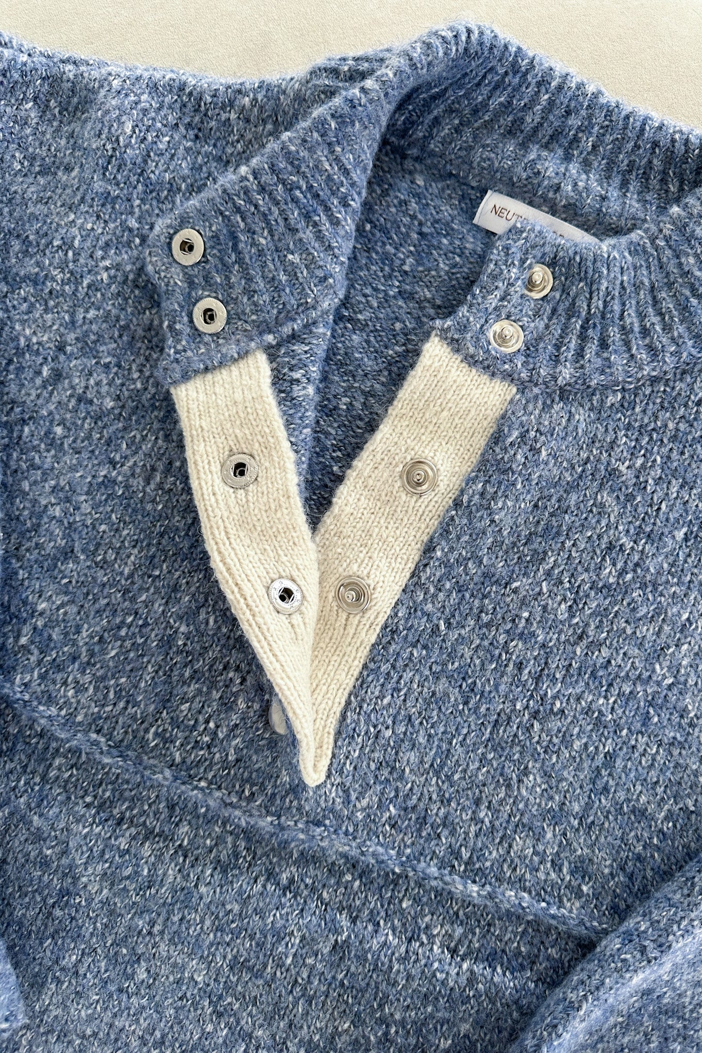 Miller Two Tone Snap Collar Sweater - Image 6