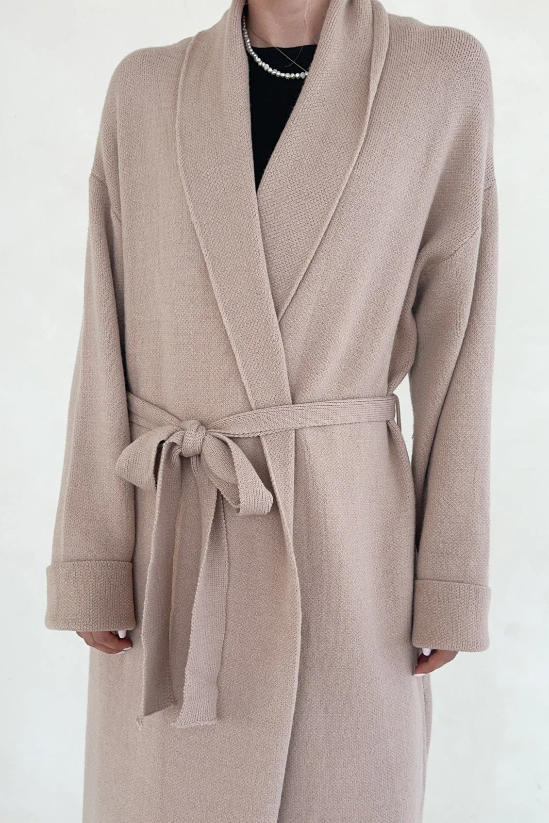 Millie Long Knit Sweater Coat - Image 4