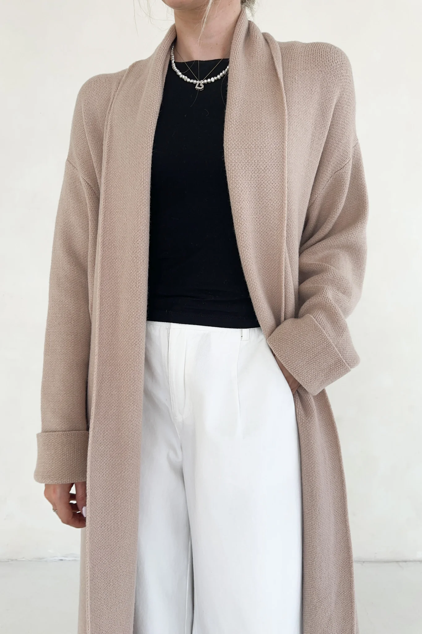 Millie Long Knit Sweater Coat - Image 7