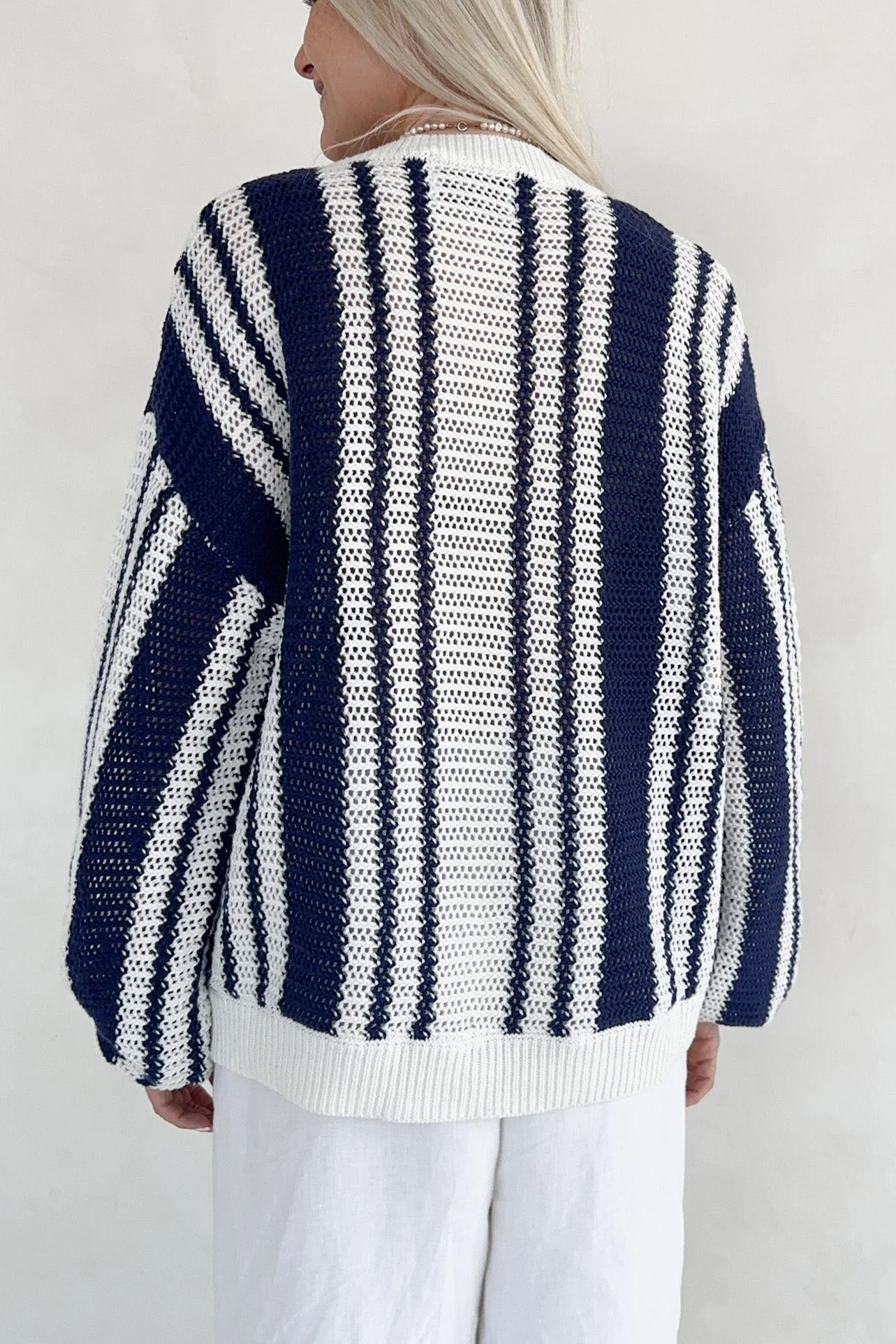 Mission Beach Striped Pattern Sweater - Image 4