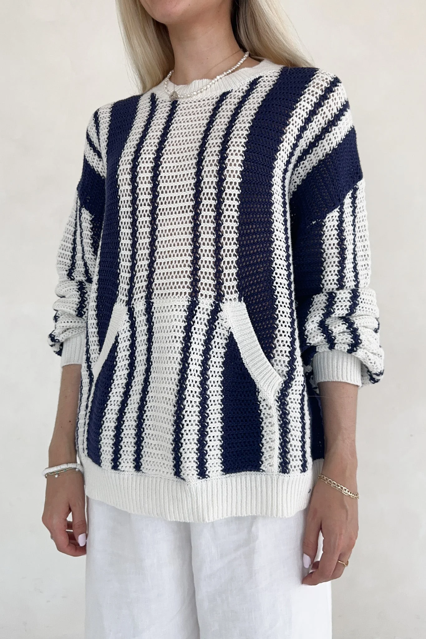 Mission Beach Striped Pattern Sweater - Image 5