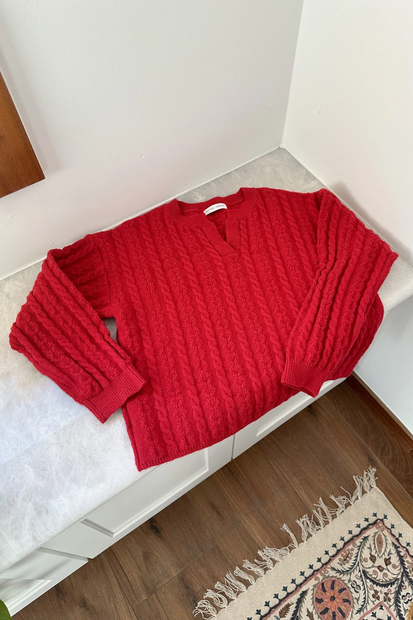 Noella Classic Cable Knit Sweater - Image 3