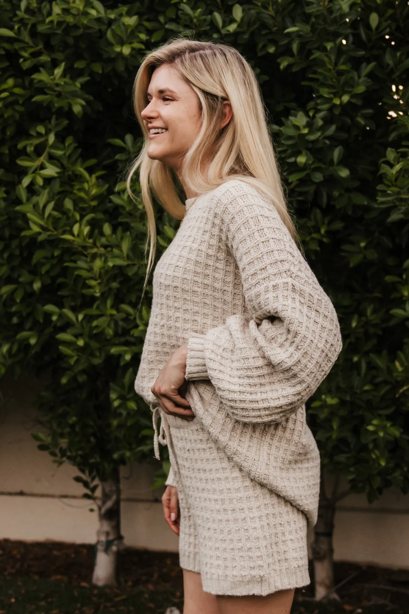 Northern Waffle Knit Drawstring Shorts - Image 5