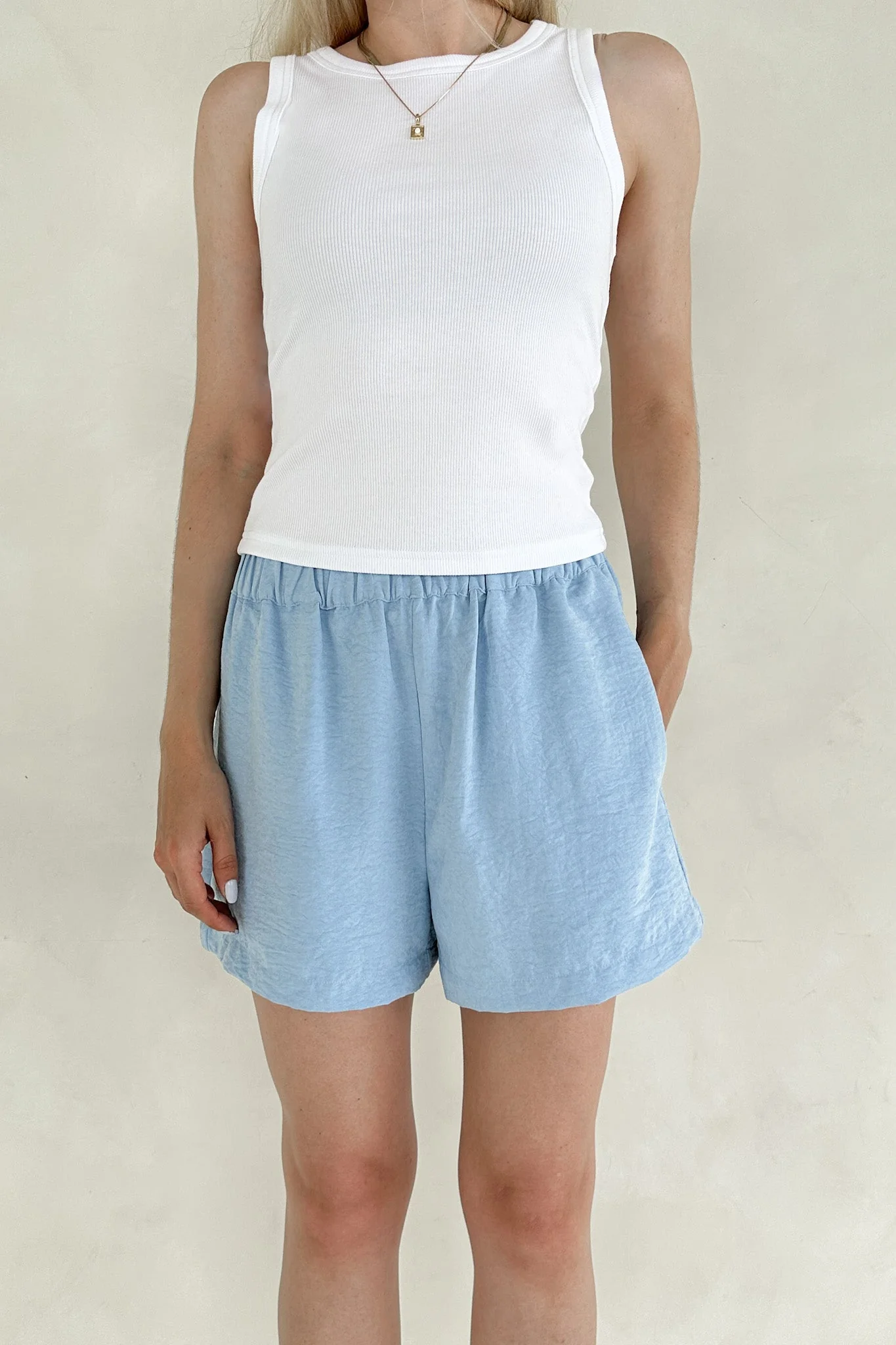 Oasis Woven Elastic Waist Shorts - Image 3