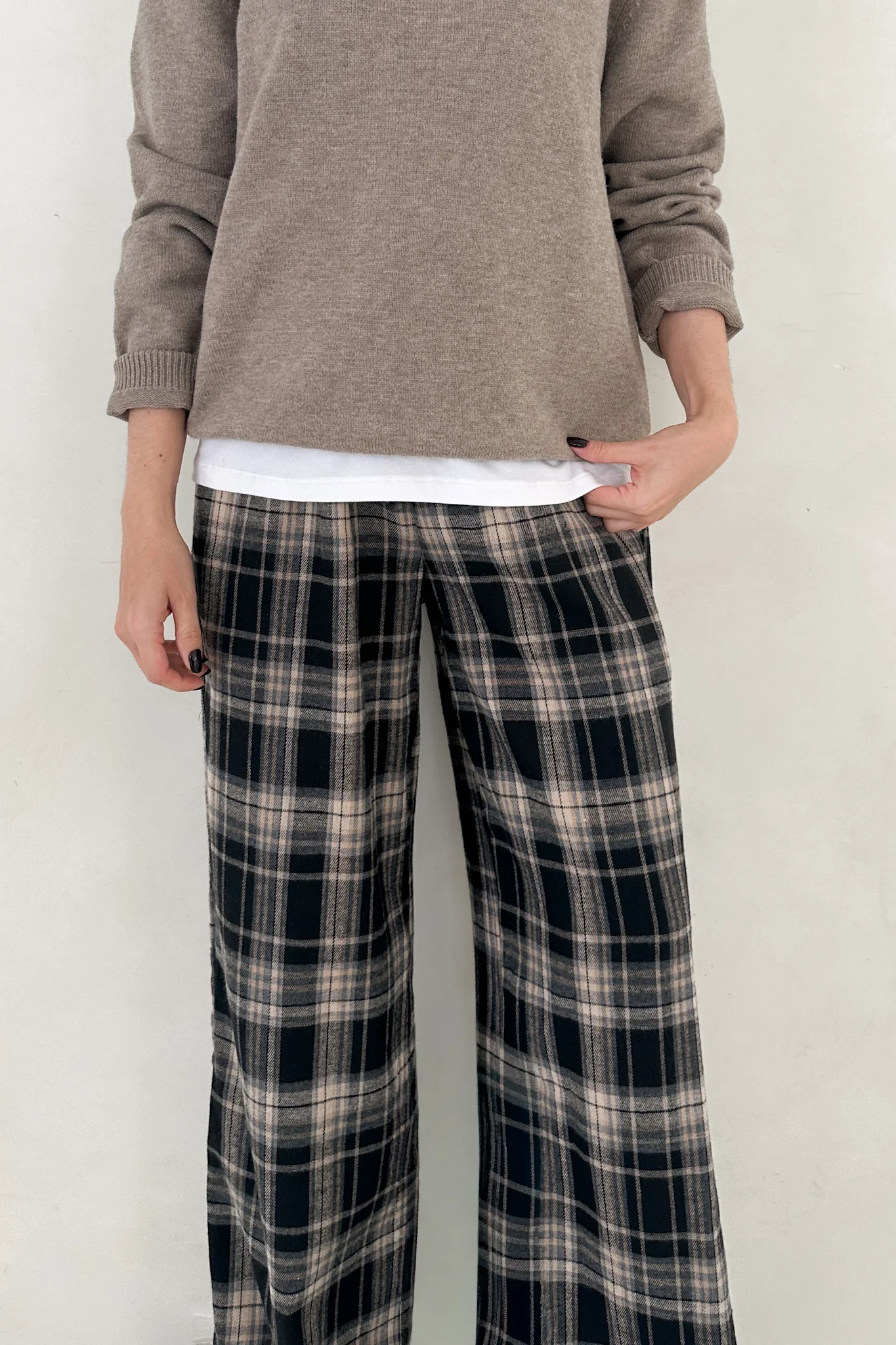 Aspen Pajama Style Pants in Black - Image 4