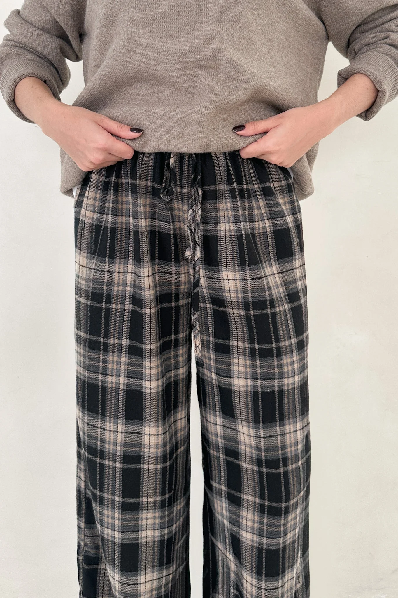 Aspen Pajama Style Pants in Black - Image 6