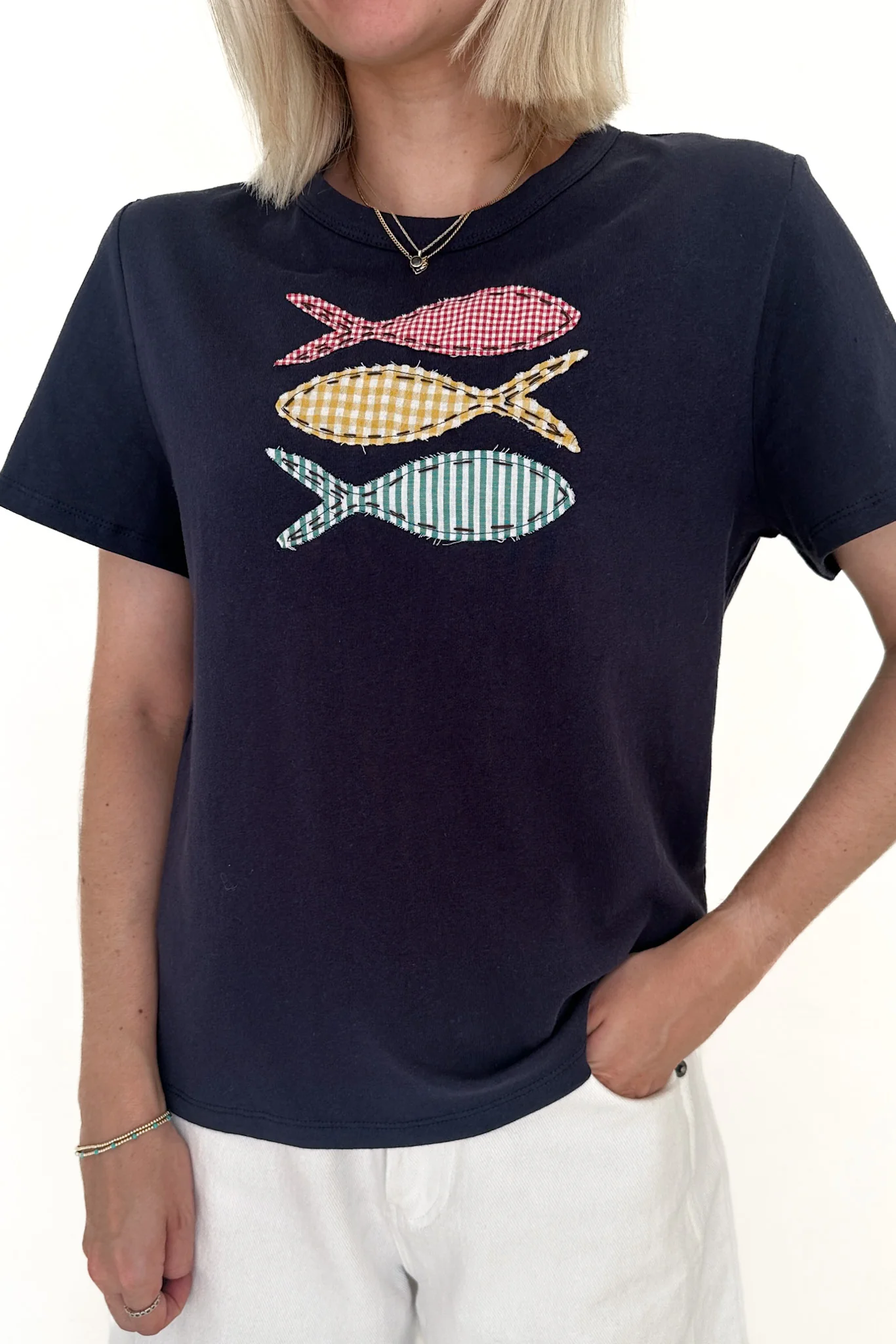 Play Koi Fish Patch Cotton Tee - Image 3