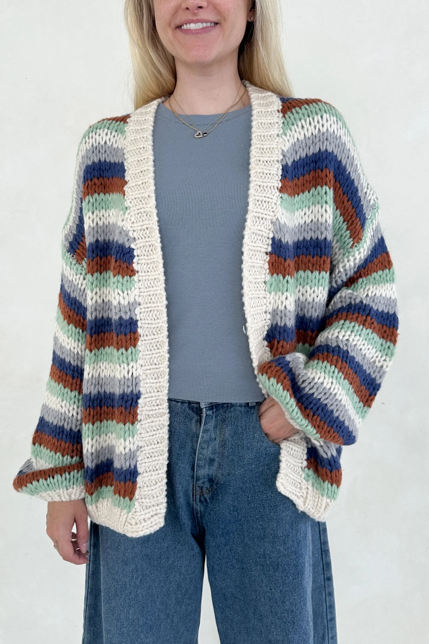 Polly Chunky Knit Cardigan - Image 3