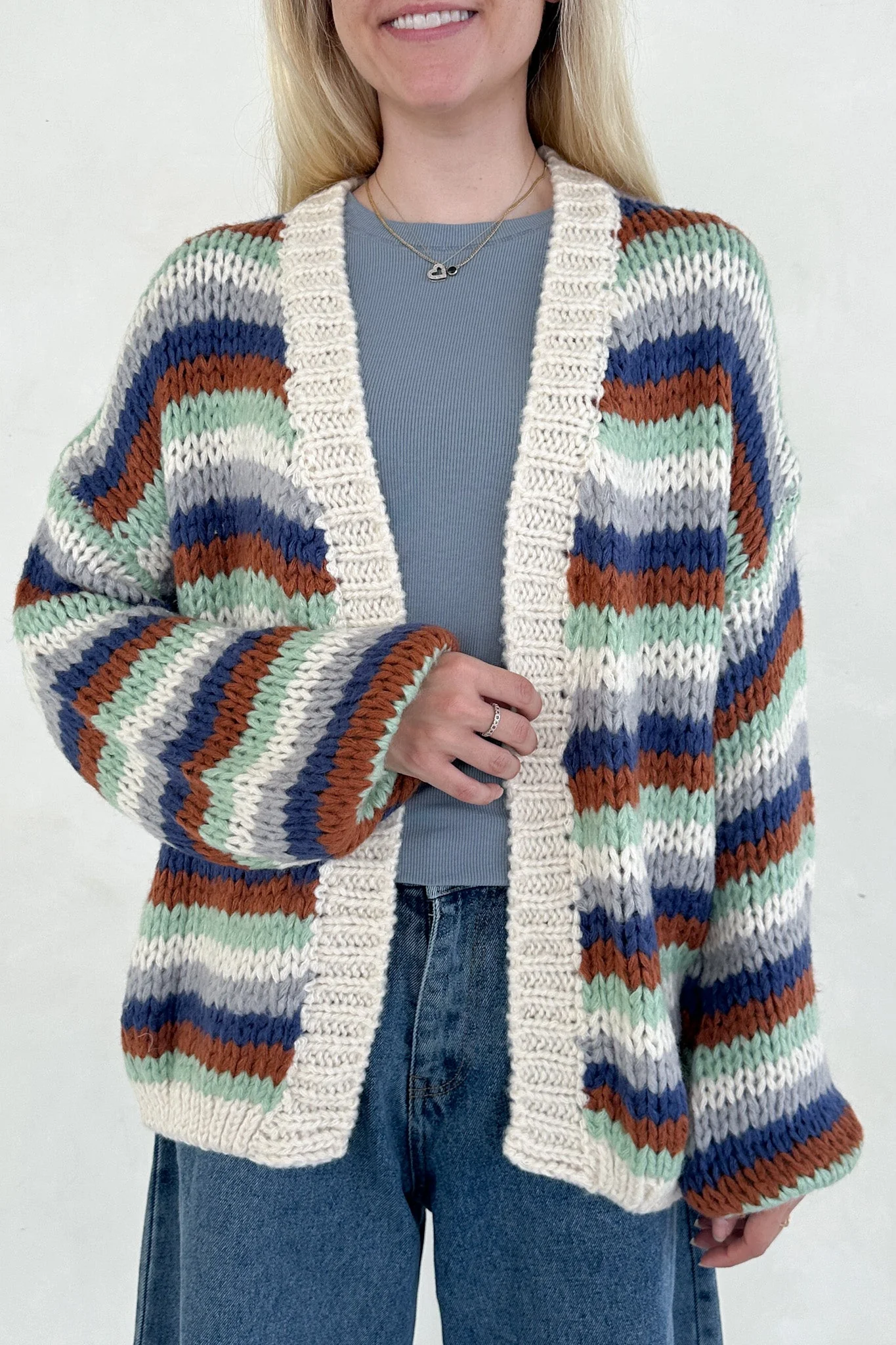 Polly Chunky Knit Cardigan - Image 4
