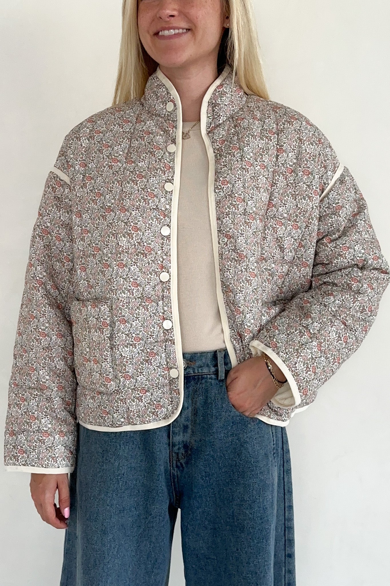 Poppy Floral Quilted Jacket