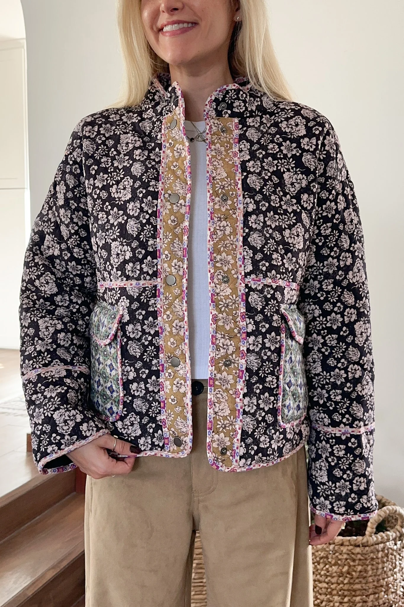Provence Floral Quilted Jacket
