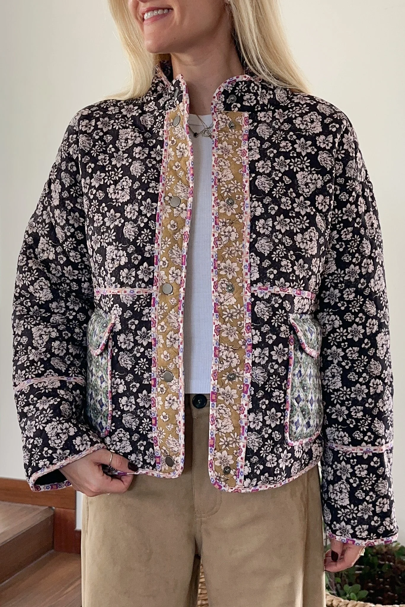 Provence Floral Quilted Jacket - Image 2