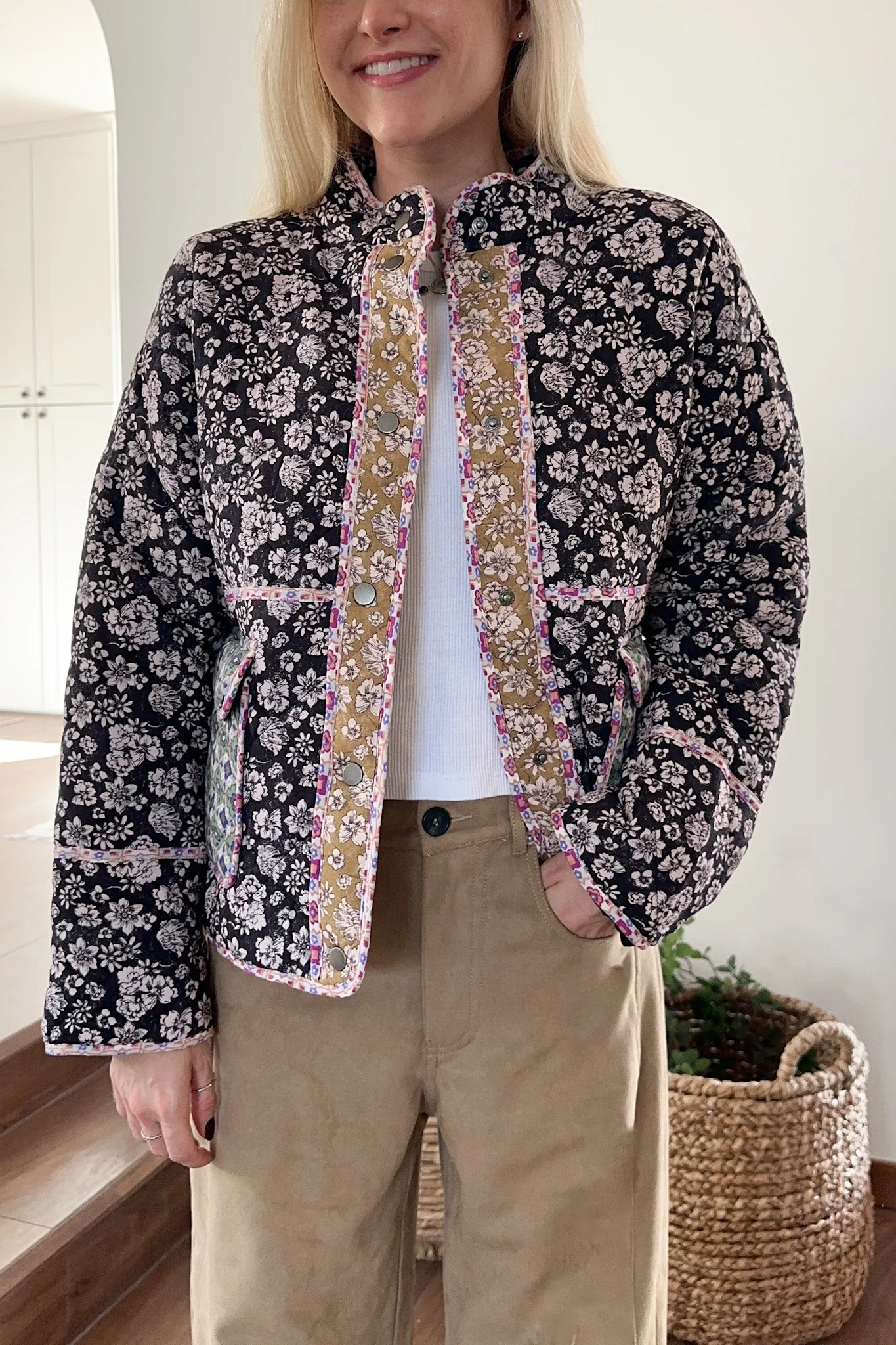 Provence Floral Quilted Jacket - Image 3