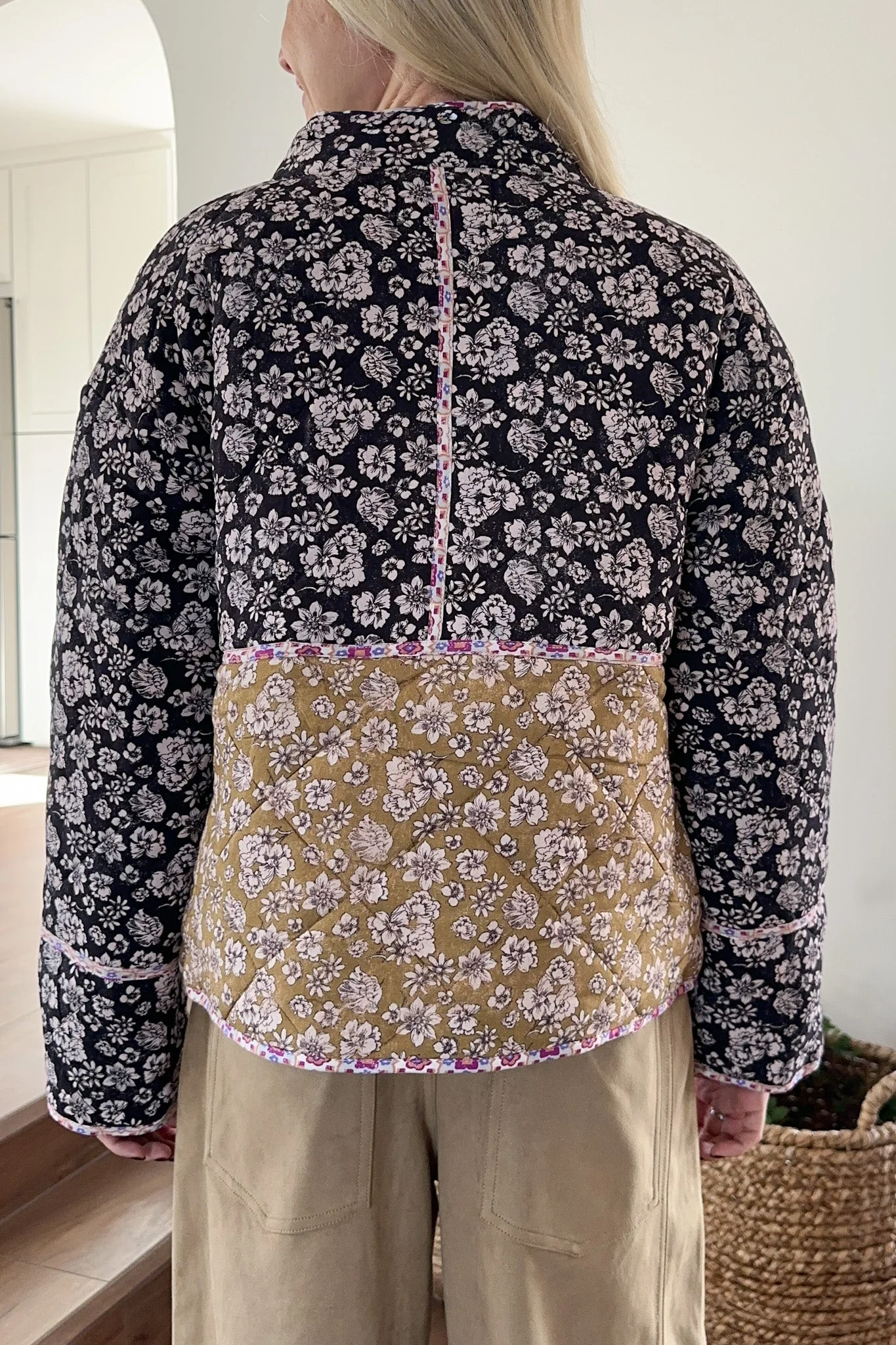 Provence Floral Quilted Jacket - Image 4