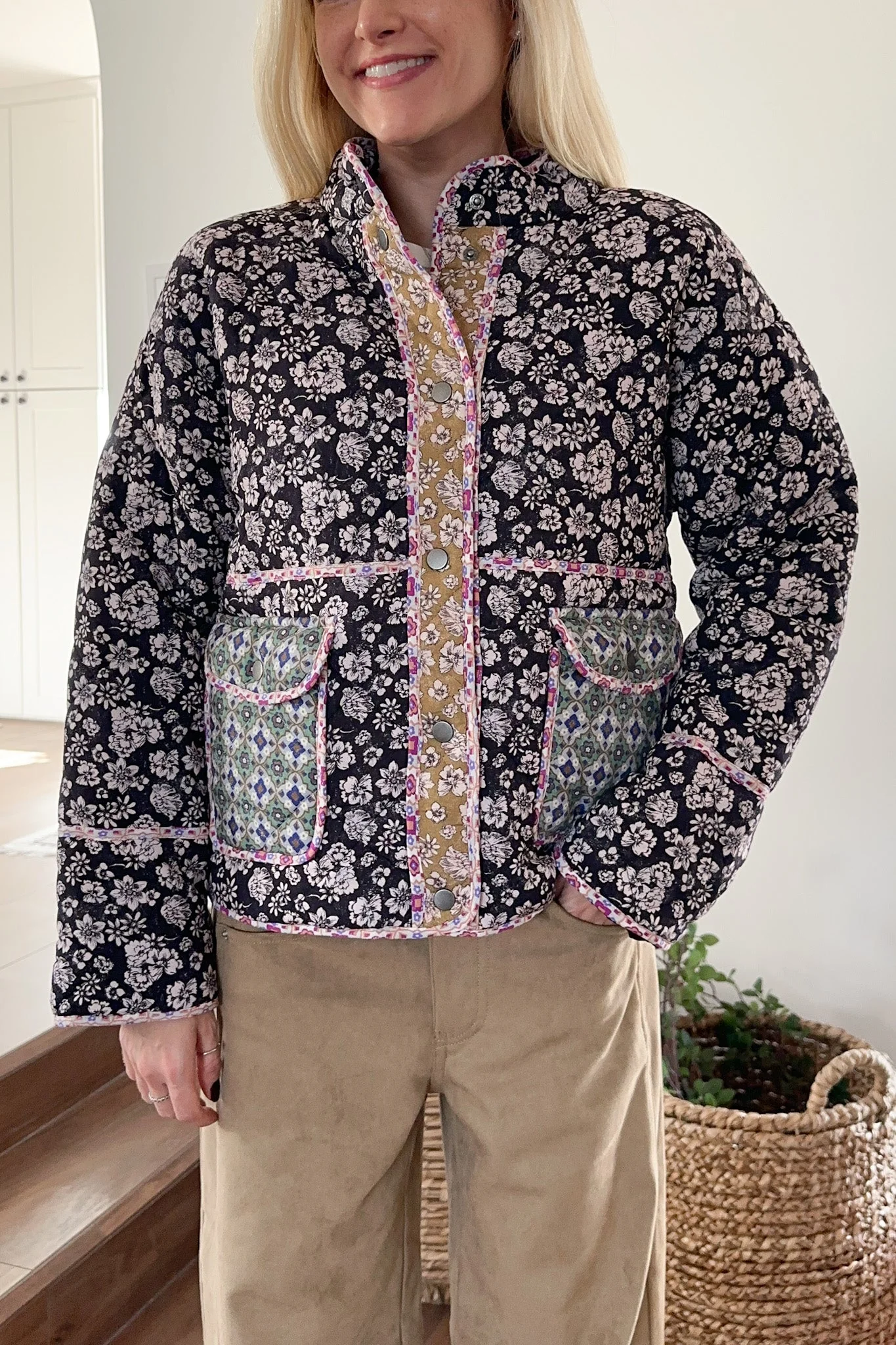 Provence Floral Quilted Jacket - Image 5