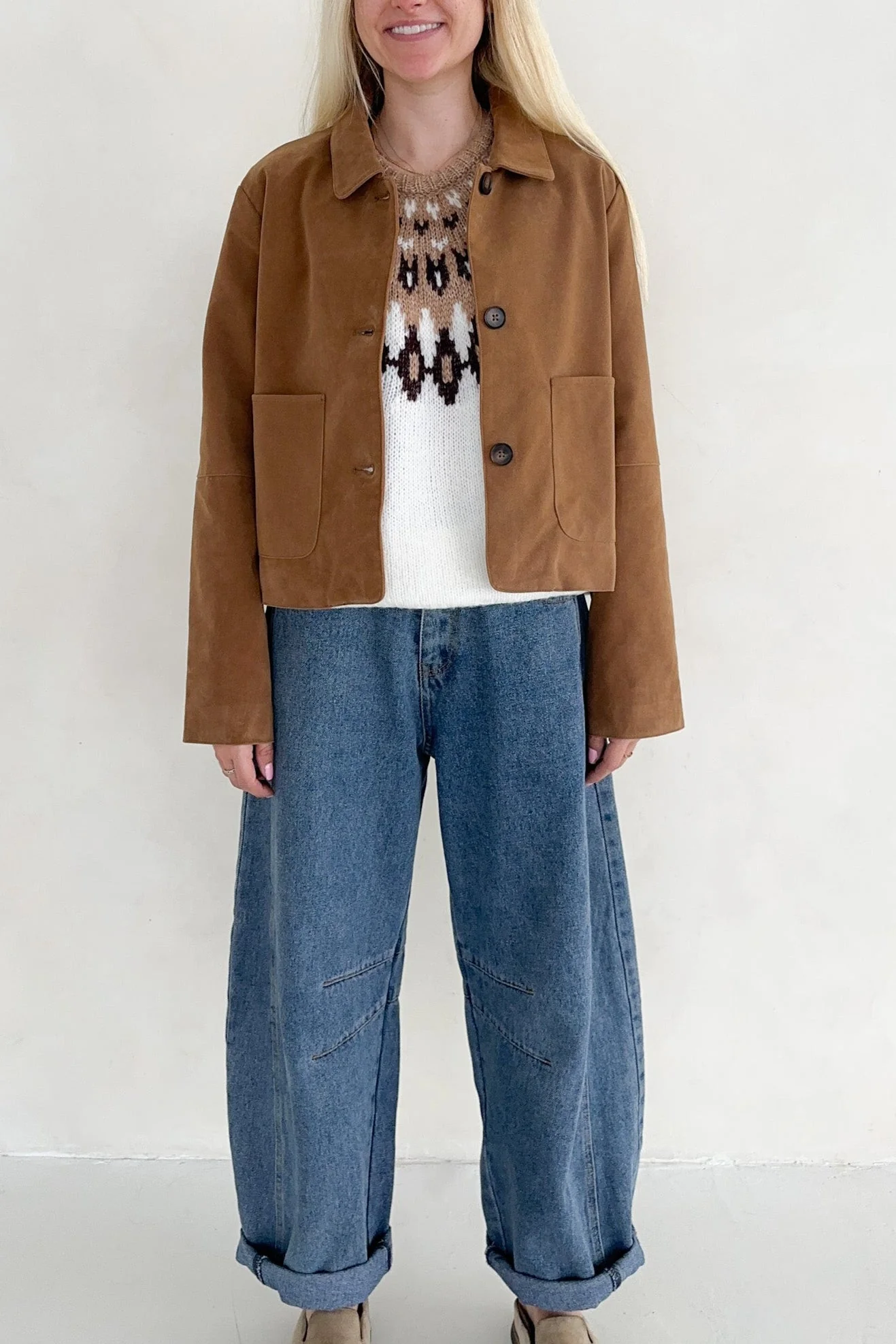Rory Vegan Suede Jacket - Image 3