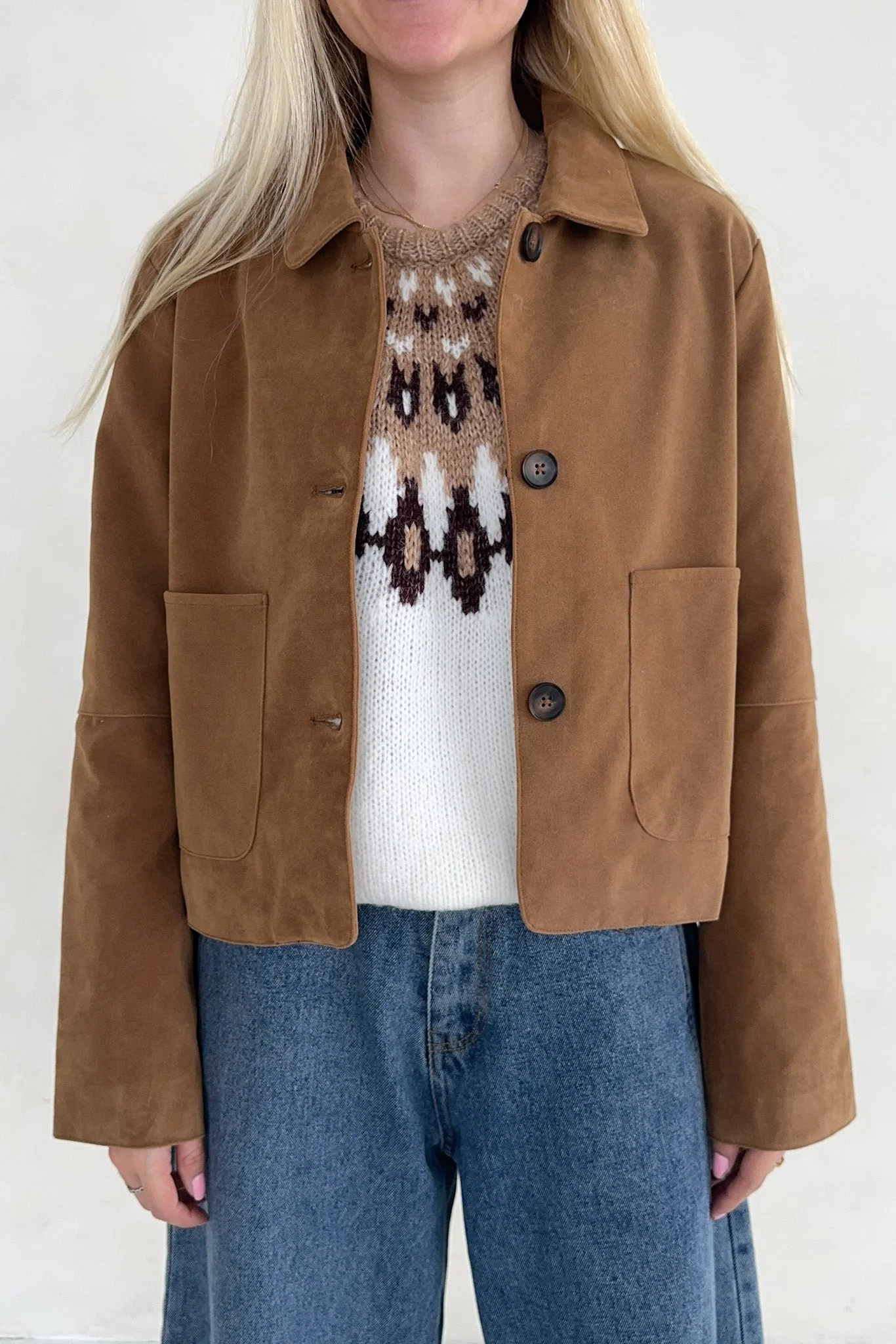 Rory Vegan Suede Jacket - Image 4